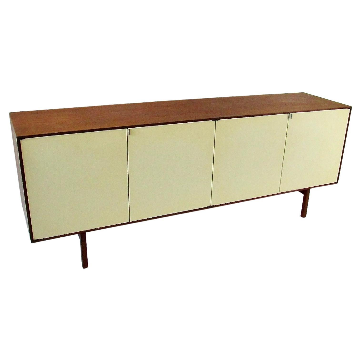 Florence Knoll designed four door credenza for Knoll For Sale