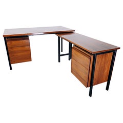 Moderner Florence Knoll-Schreibtisch aus der Mitte des Jahrhunderts, 1950er Jahre