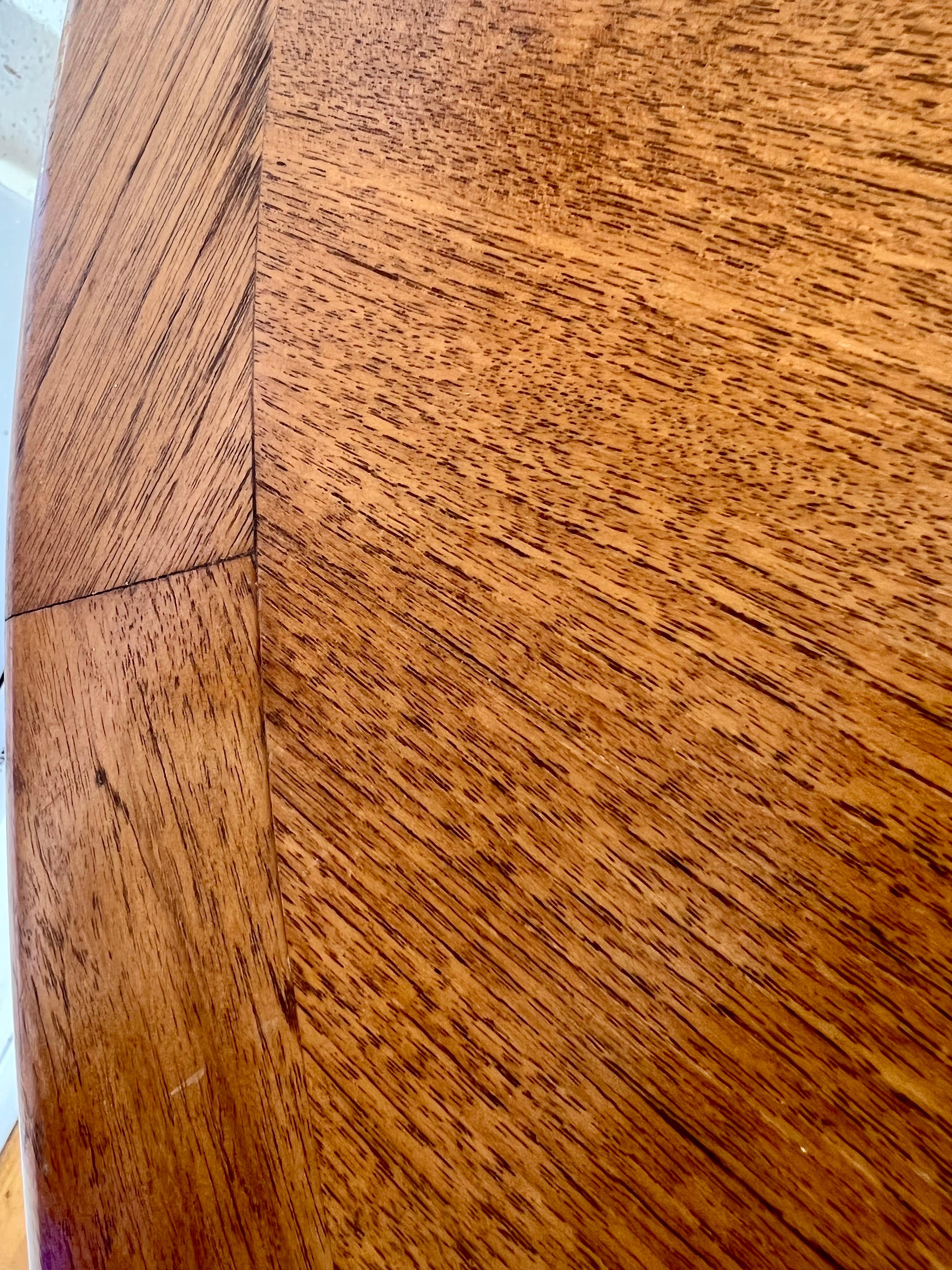 Florence Knoll Dining or Conference Desk Table Chrome Star Base & Walnut In Good Condition In San Diego, CA
