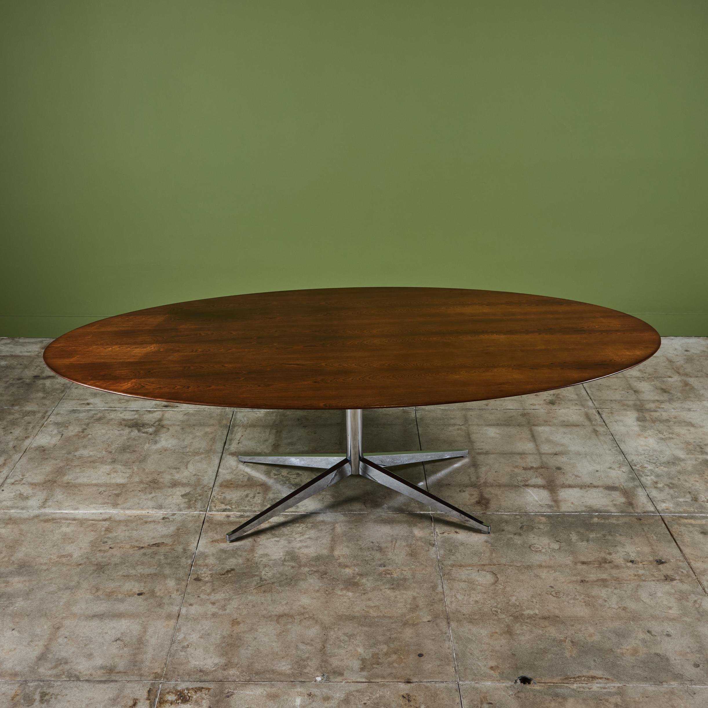 Plated Florence Knoll Dining Table Desk
