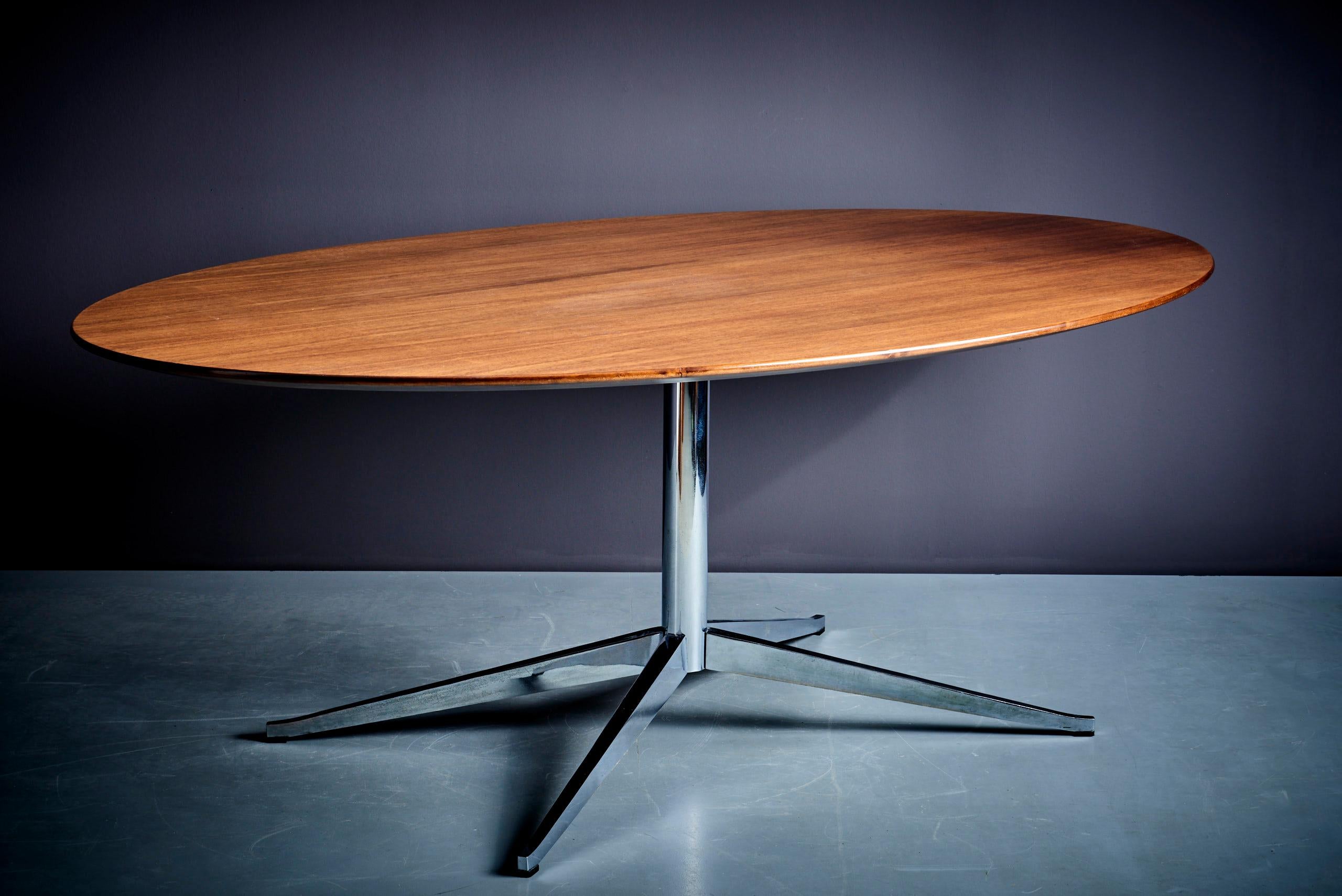 Métal Table de salle à manger Florence Knoll pour Knoll, États-Unis - années 1960 en vente