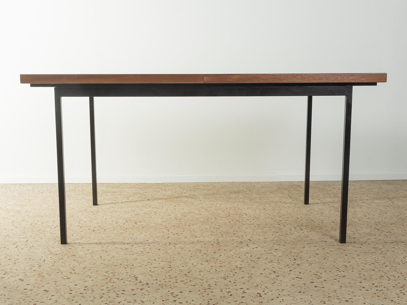 Acier Table de salle à manger Florence Knoll des années 1960 en vente