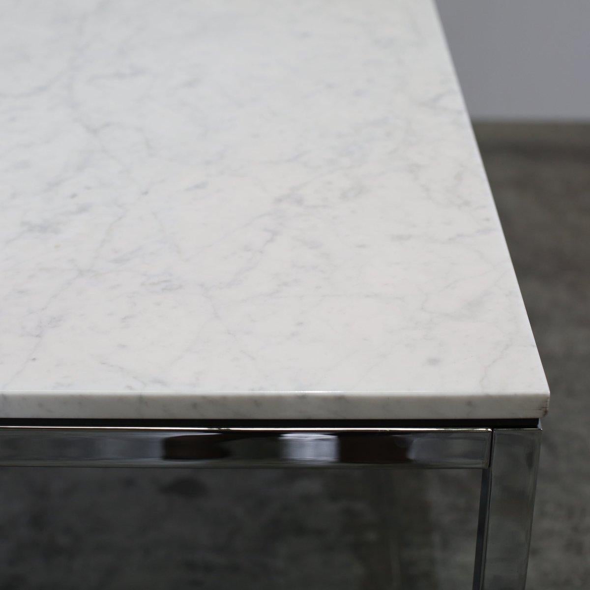 Florence Knoll Dining Table with Marble Top For Sale 3