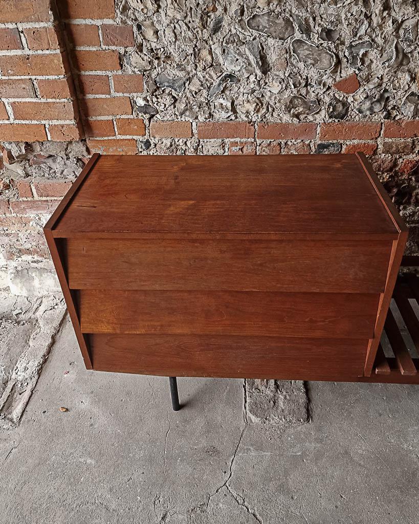 Teak Florence Knoll Double Chest of Drawers
