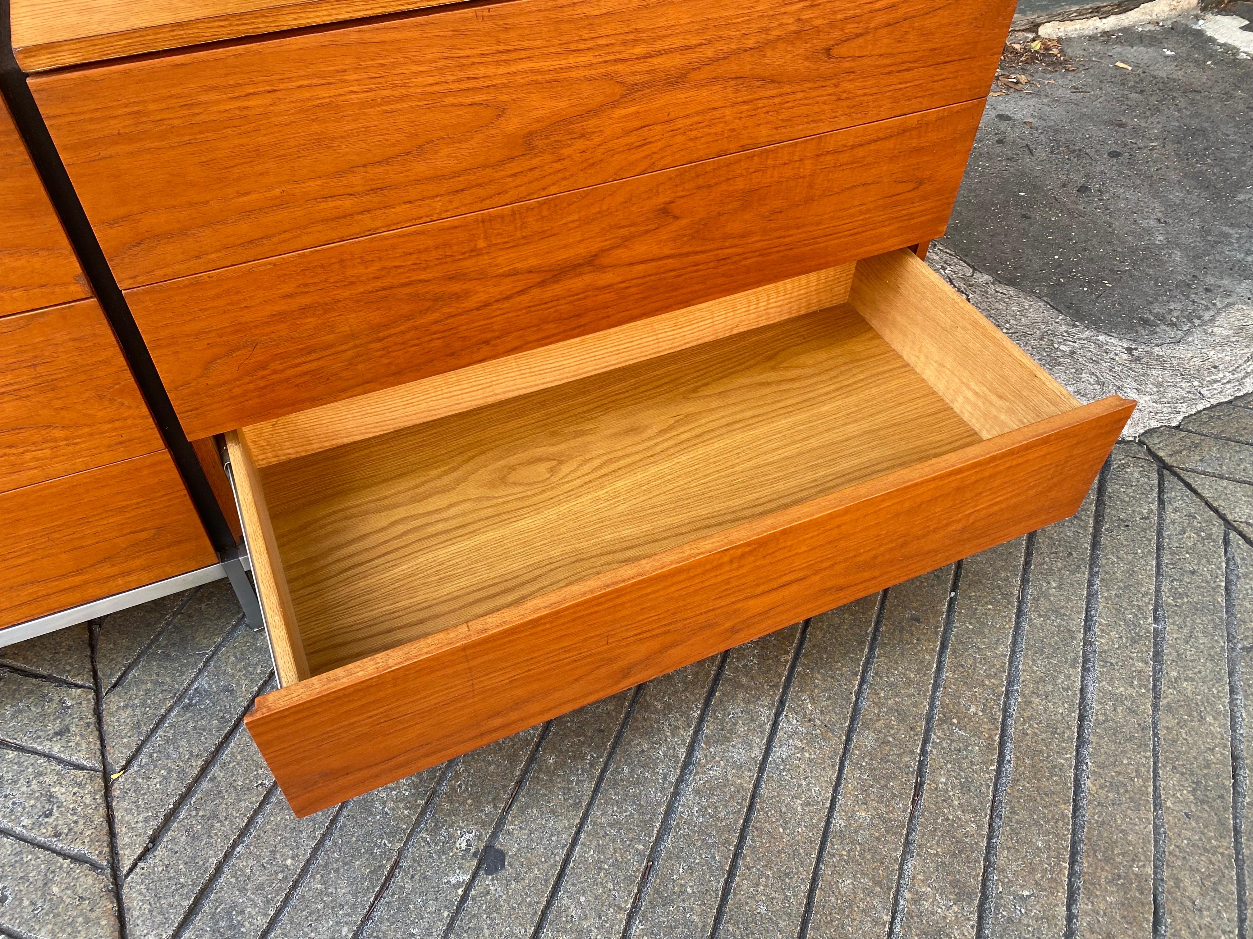American Florence Knoll Double Dresser in Teak for Knoll For Sale