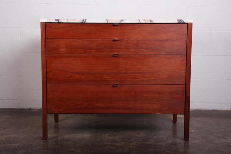 Florence Knoll Dresser with Stone Top at 1stDibs