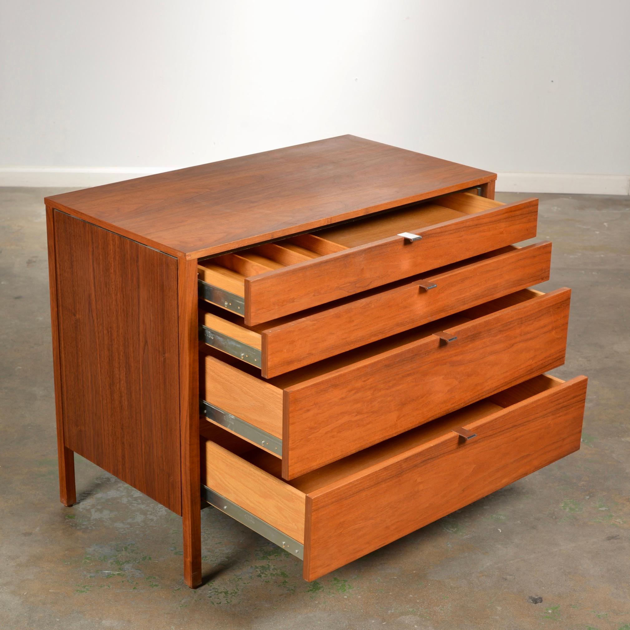 North American 2 Florence Knoll Dressers in walnut 