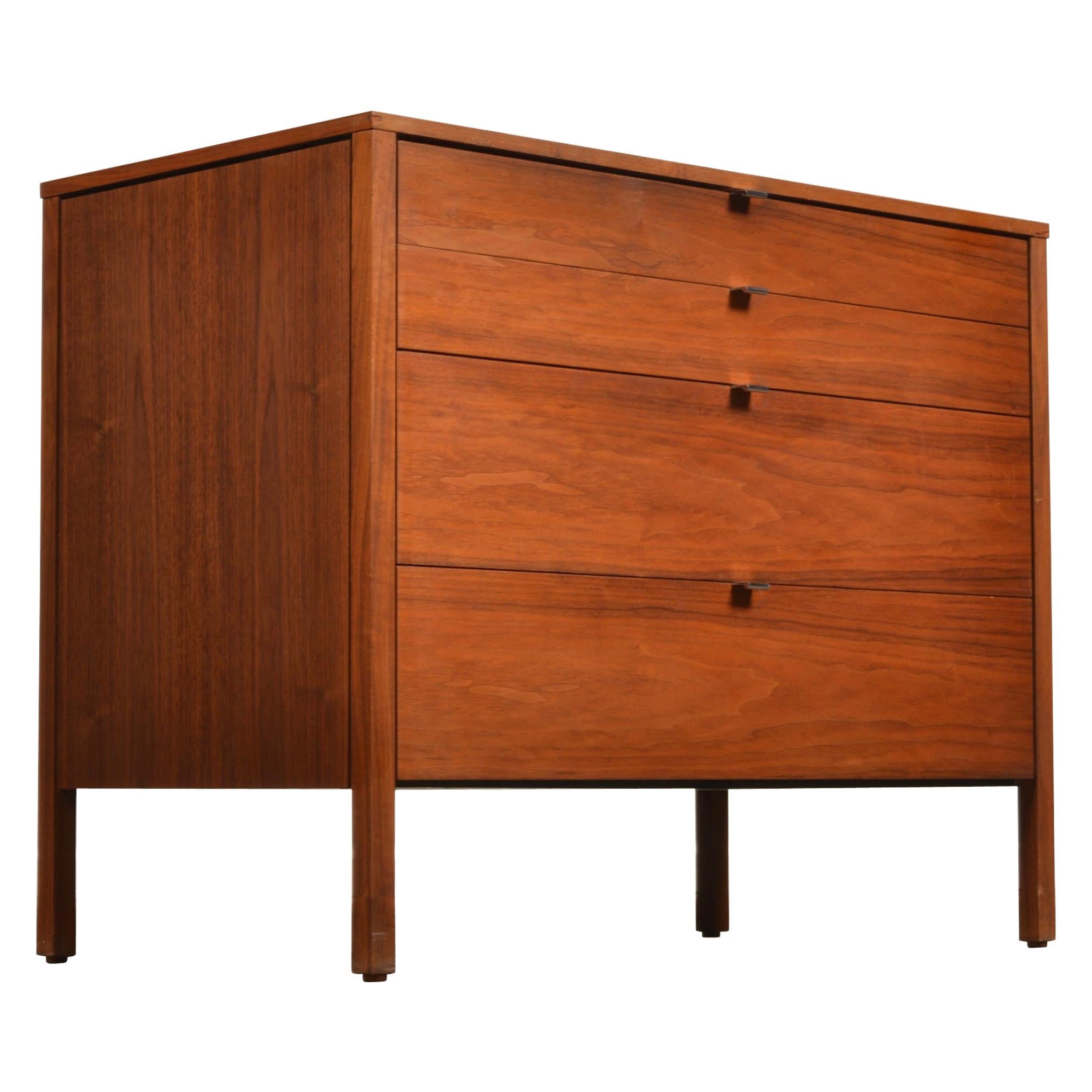 2 Florence Knoll Dressers in walnut 