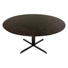 Florence Knoll Ebony Veneered Top Dining Table