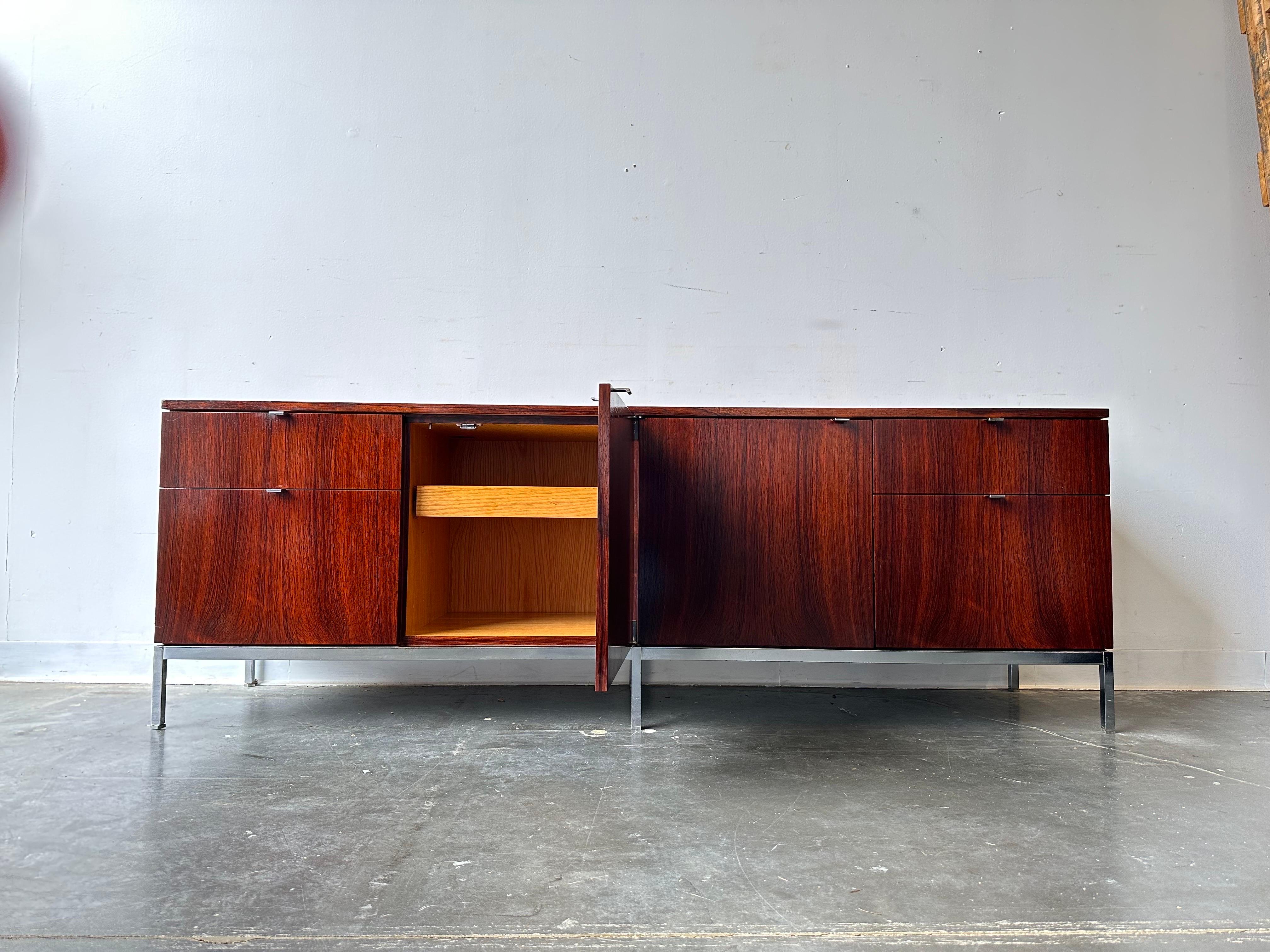 American Florence Knoll for Knoll Associates Rosewood Credenza 