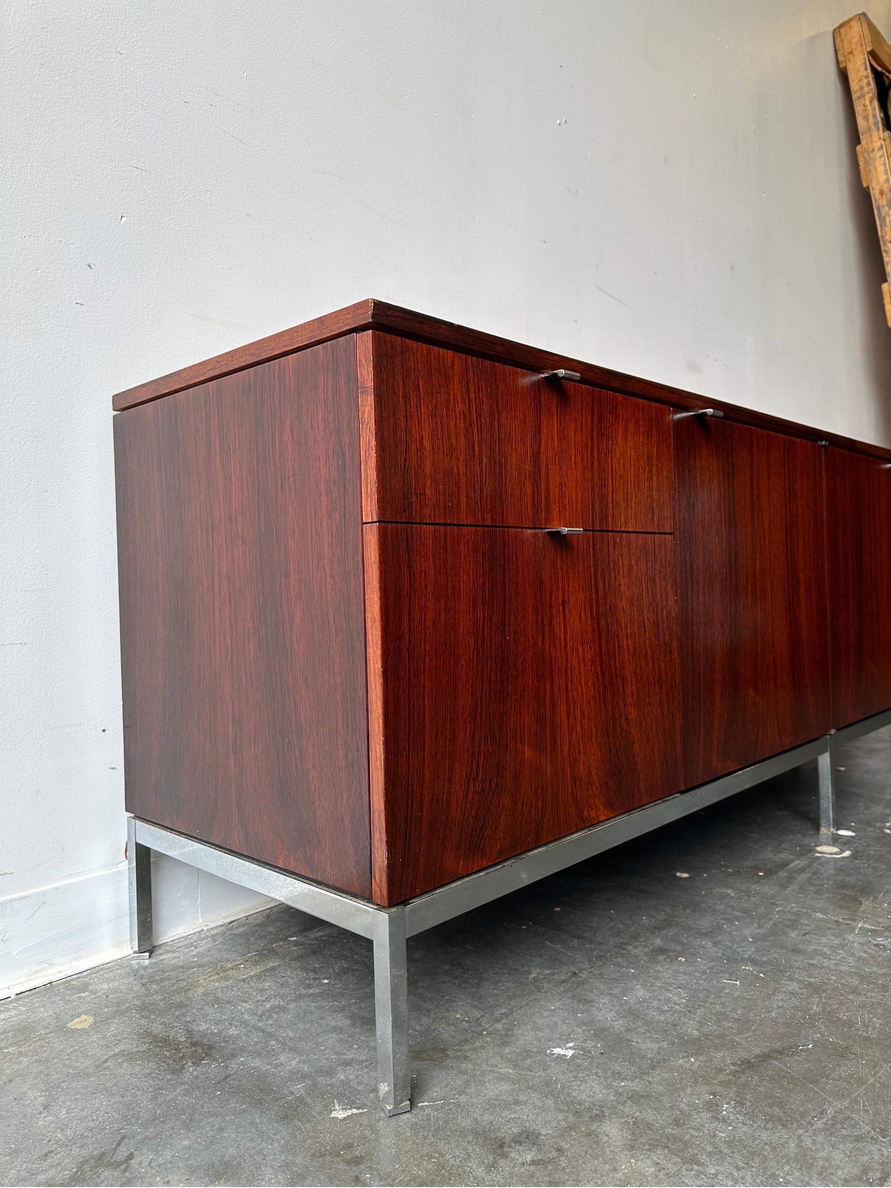 Florence Knoll for Knoll Associates Rosewood Credenza  1
