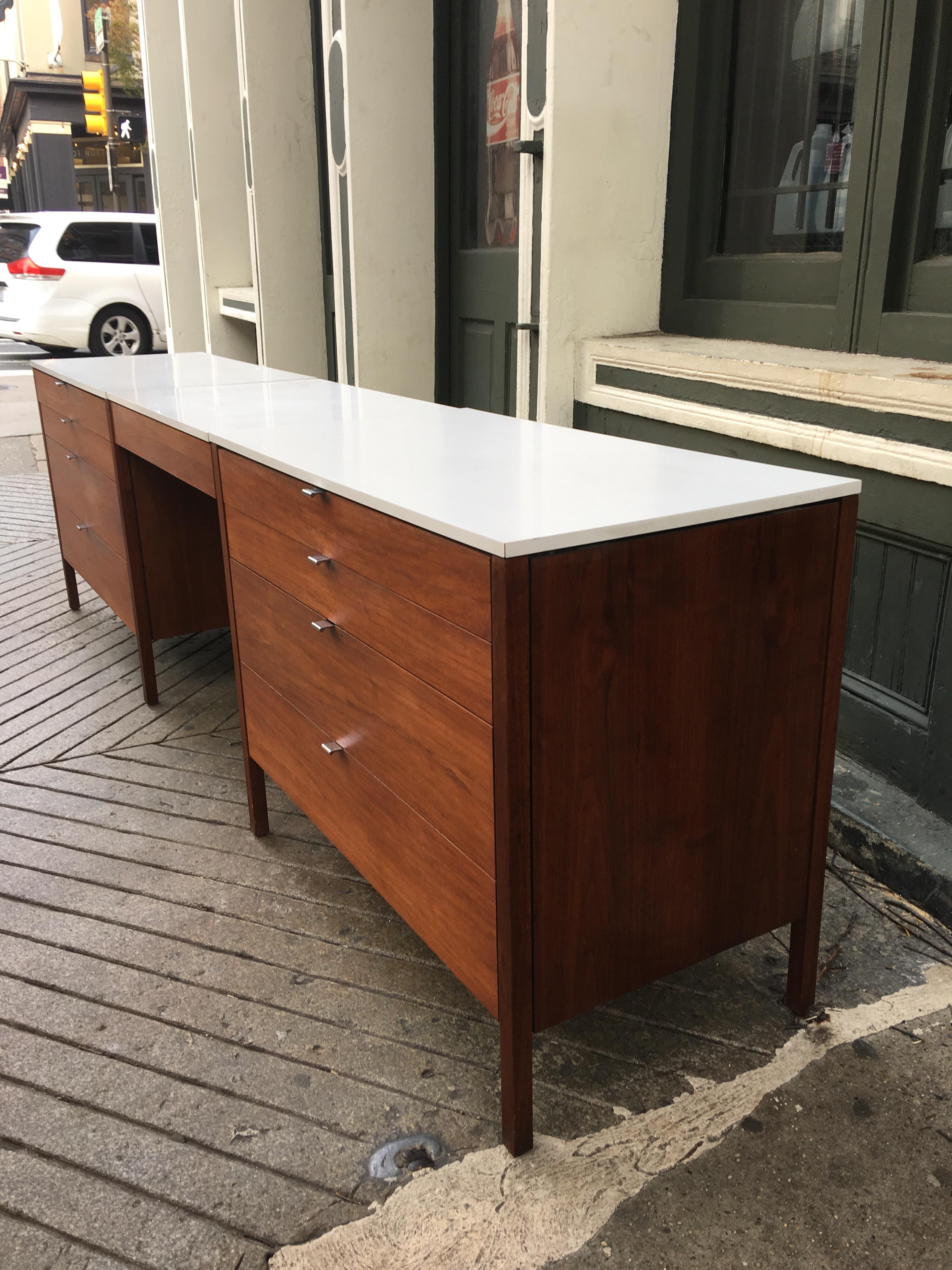 dresser and desk