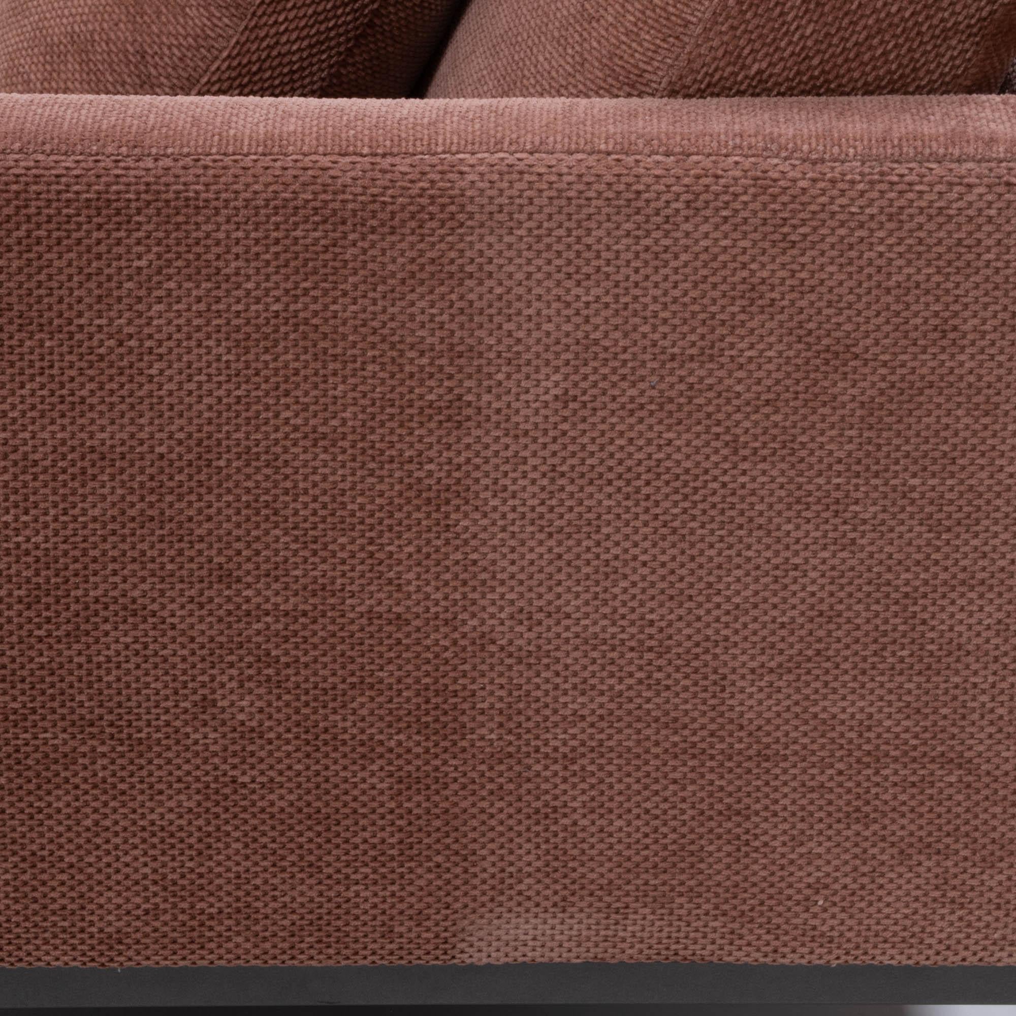 Florence Knoll for Knoll Dusky Pink Fabric Relax Sofa 4