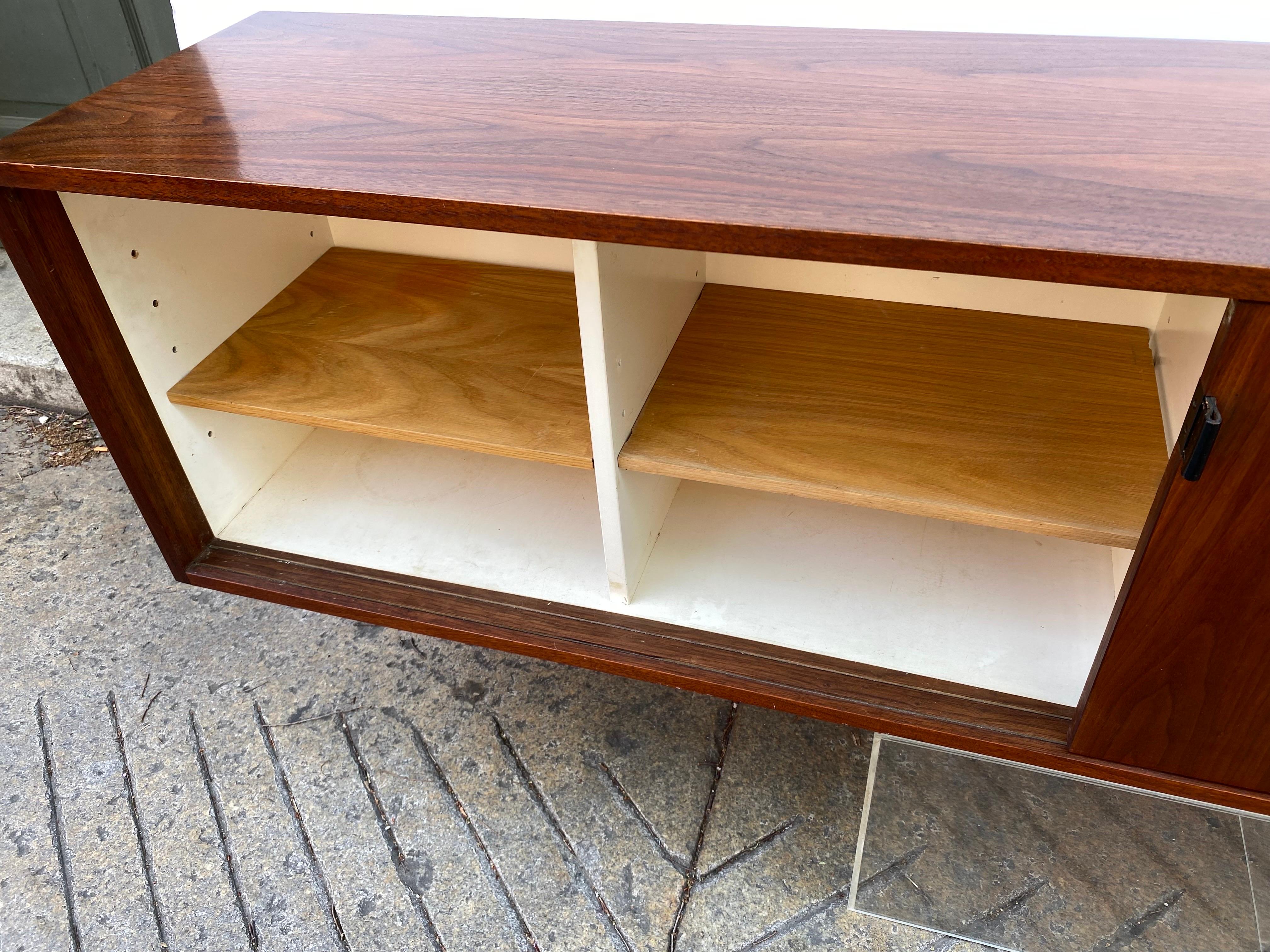 Florence Knoll for Knoll Floating Wall Credenza/ Cabinet In Good Condition In Philadelphia, PA
