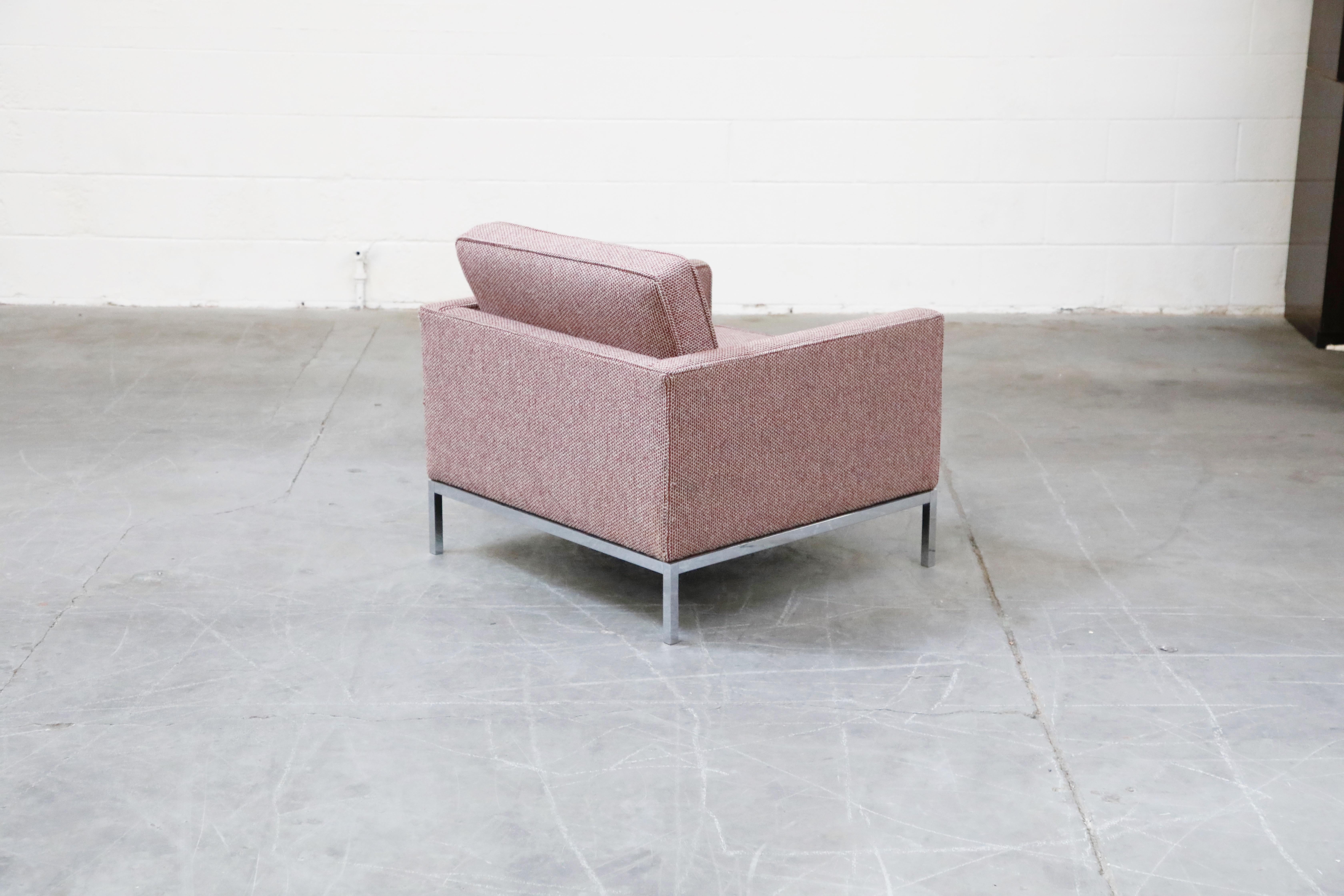 Florence Knoll for Knoll International Lounge Armchair, circa 1980s In Good Condition In Los Angeles, CA