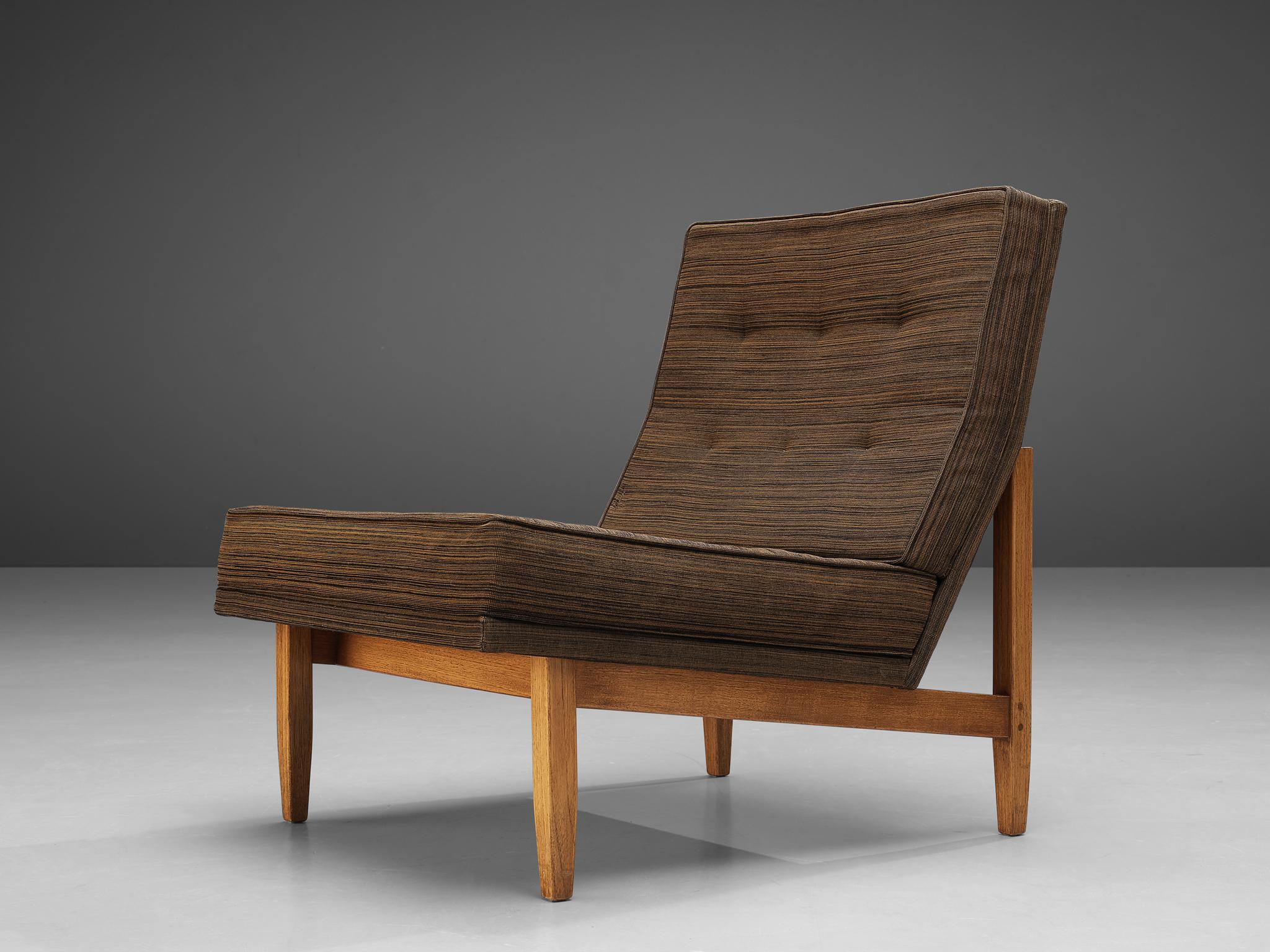 American Florence Knoll for Knoll International Lounge Chair in Teak  For Sale