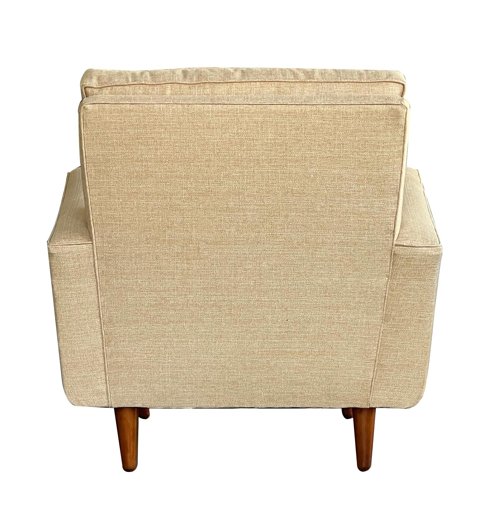 American Florence Knoll for Knoll International Mid-Century Upholstered Lounge Armchair For Sale