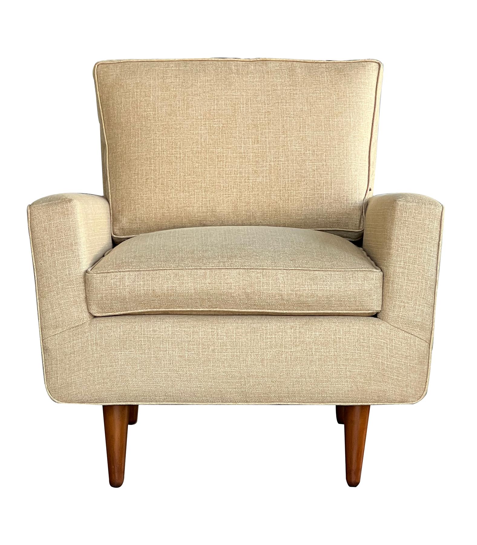 Other Florence Knoll for Knoll International Mid-Century Upholstered Lounge Armchair For Sale
