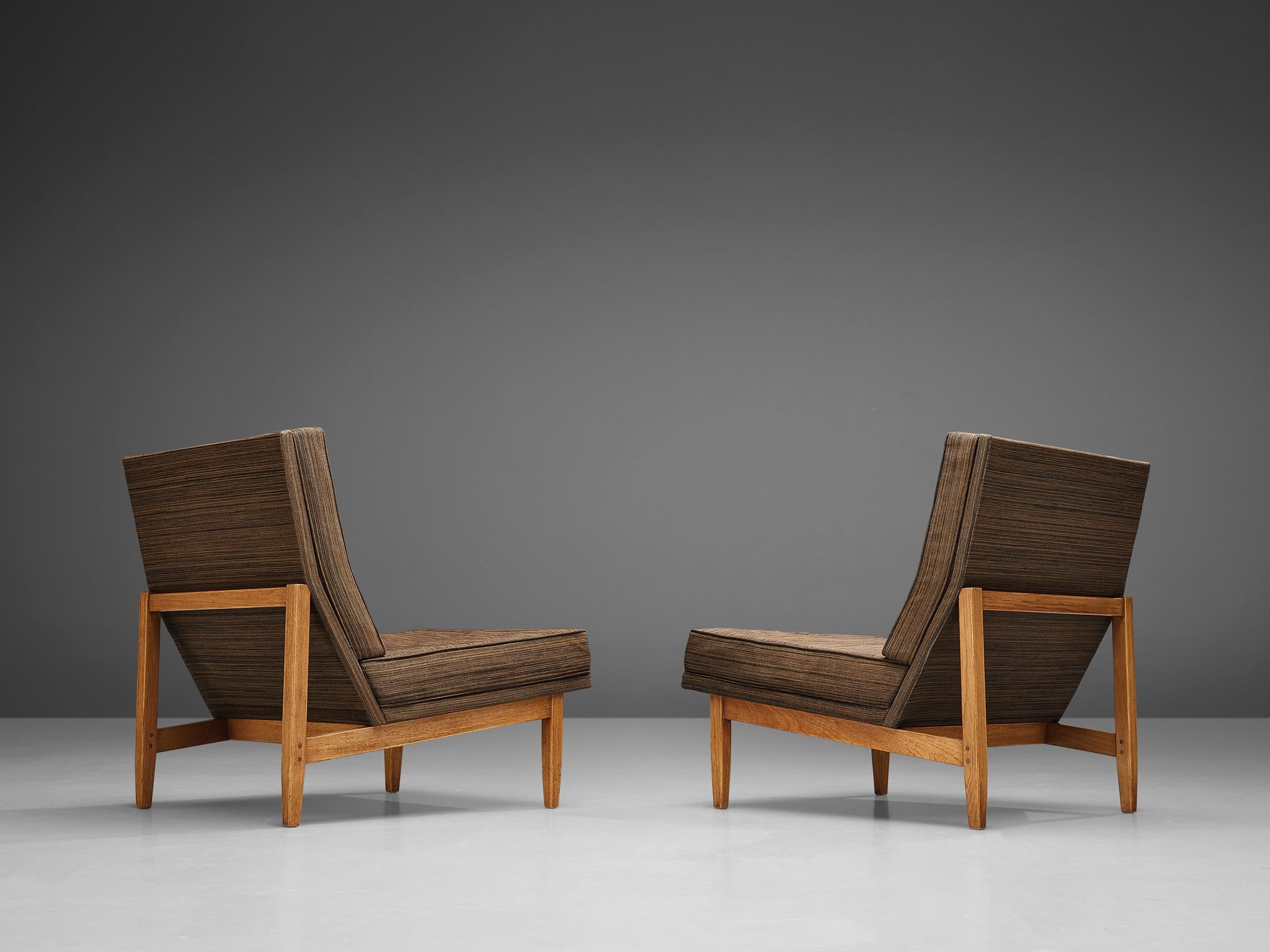 American Florence Knoll for Knoll International Modular Lounge Chairs in Teak