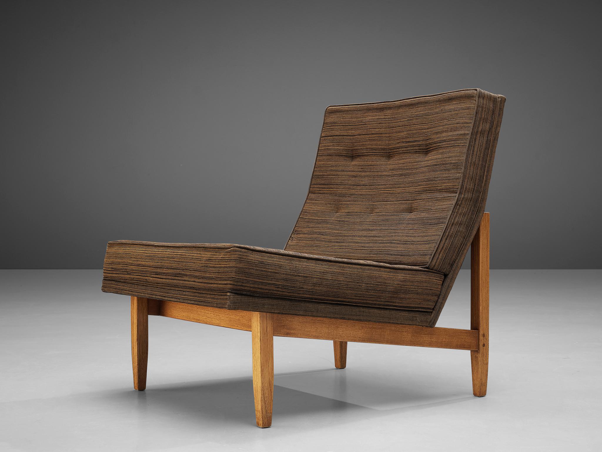 Florence Knoll for Knoll International Modular Lounge Chairs in Teak In Good Condition In Waalwijk, NL