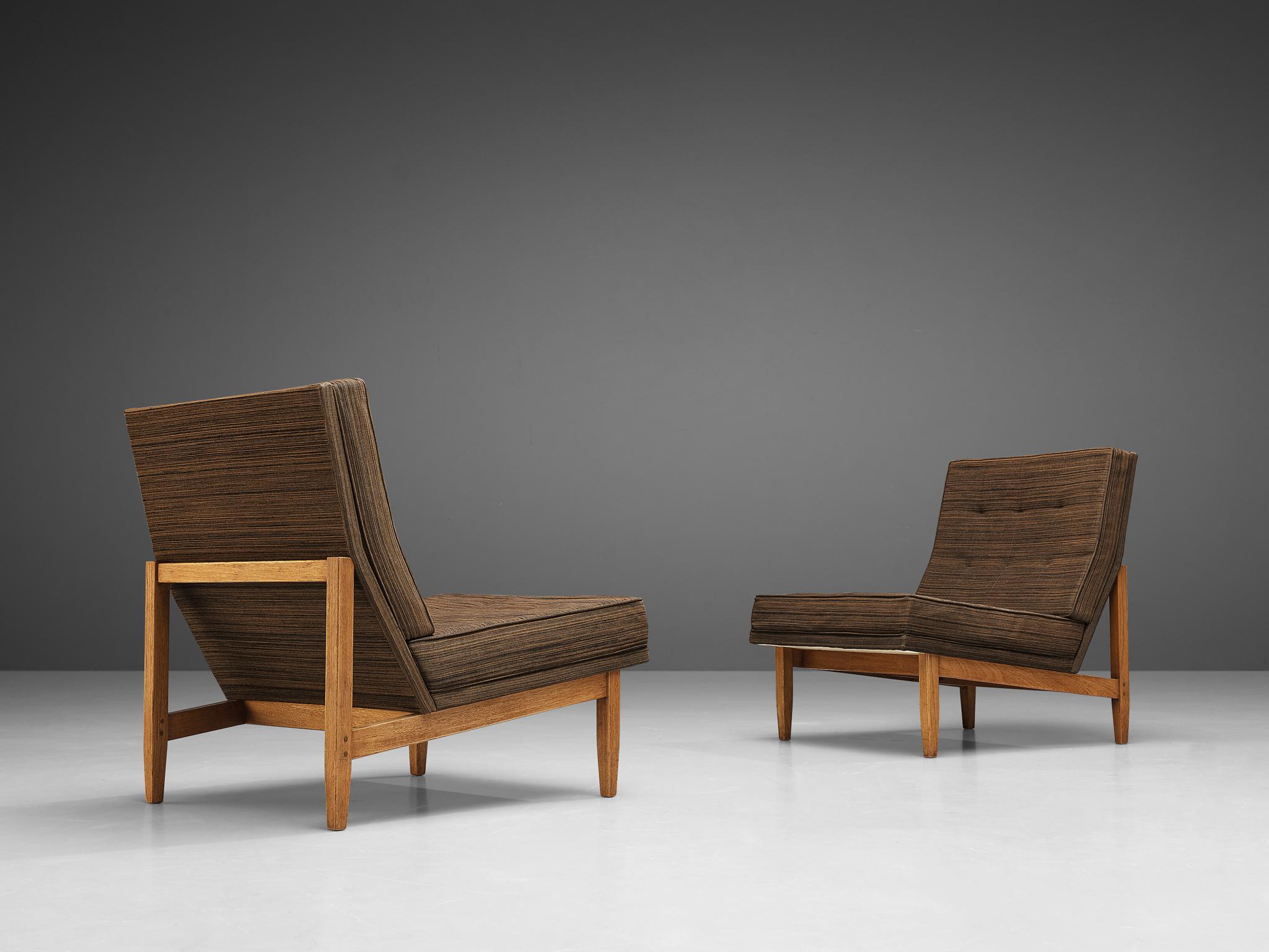 Florence Knoll for Knoll International Modular Lounge Chairs in Teak 2