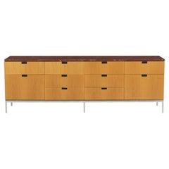 Florence Knoll for Knoll International Oak and Marble Credenza