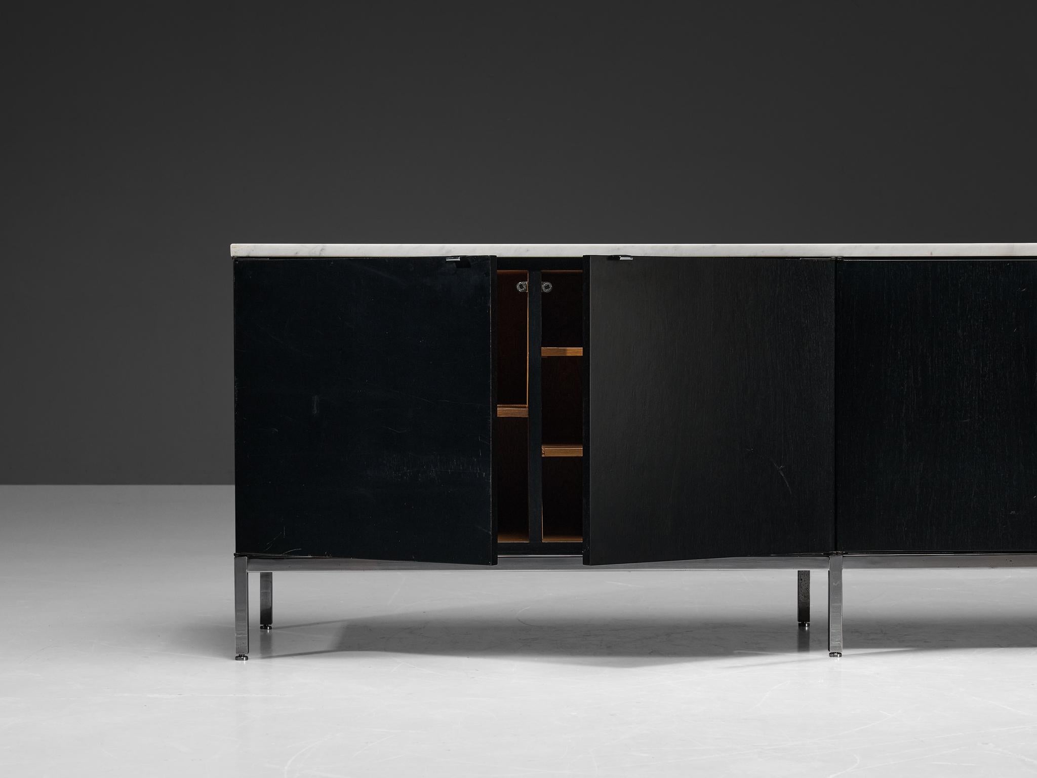 Florence Knoll for Knoll International Sideboard with Marble Top In Good Condition For Sale In Waalwijk, NL