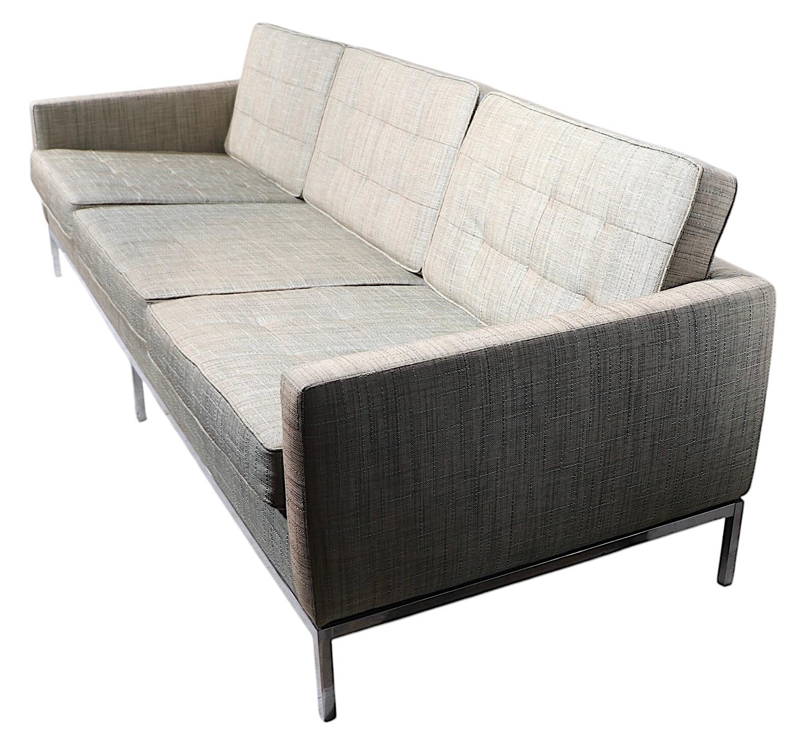 Sofá Florence Knoll para Knoll International c 1950/60's en venta 9