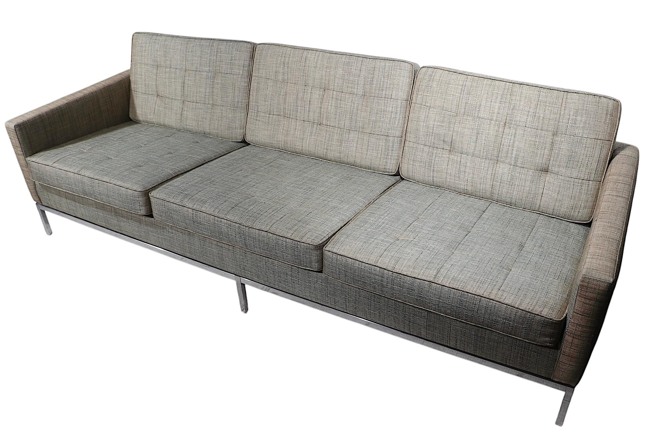 Sofá Florence Knoll para Knoll International c 1950/60's Tapicería en venta