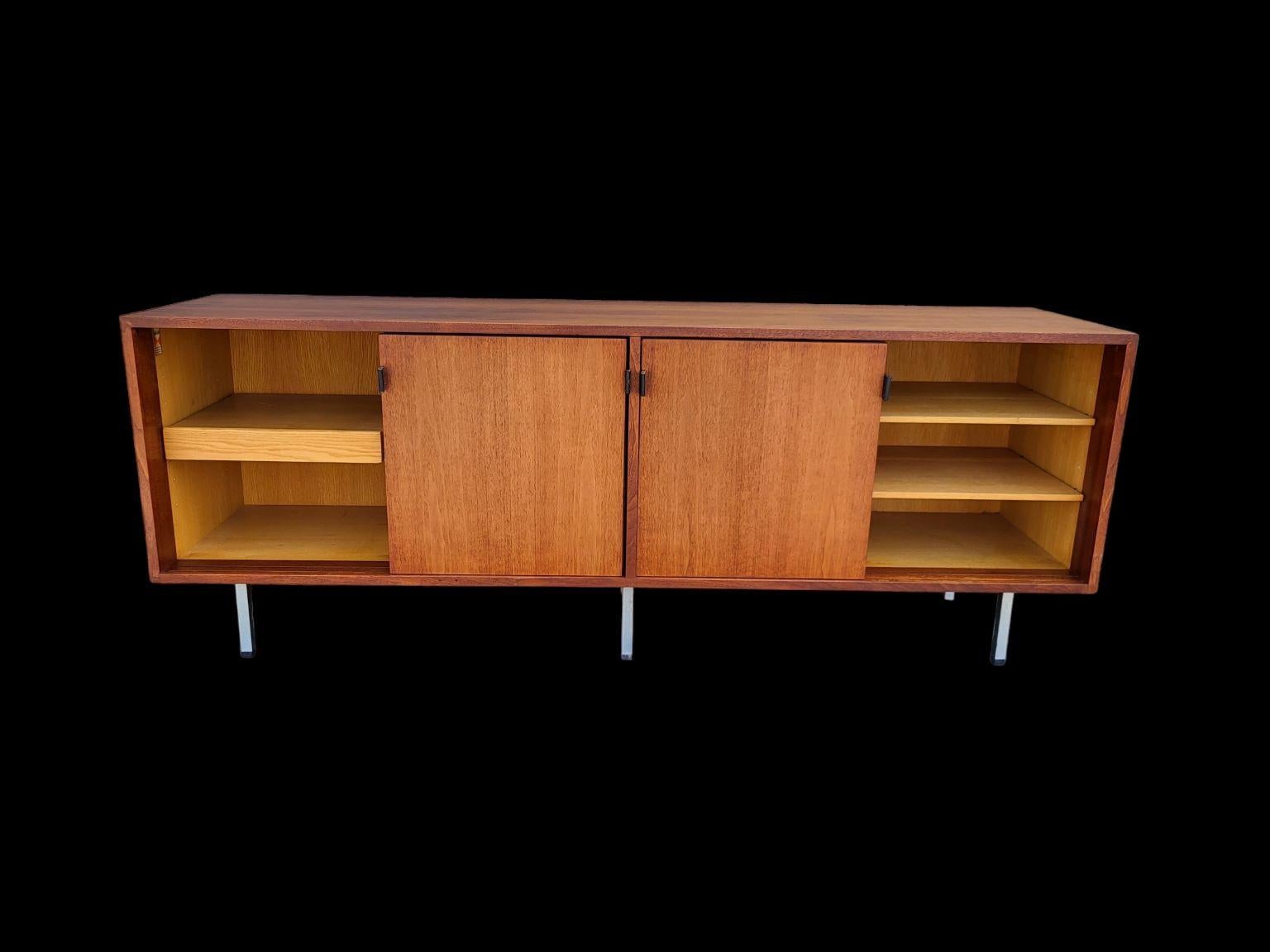 Plated Florence Knoll For Knoll Mid Century Modern Credenza C.1963