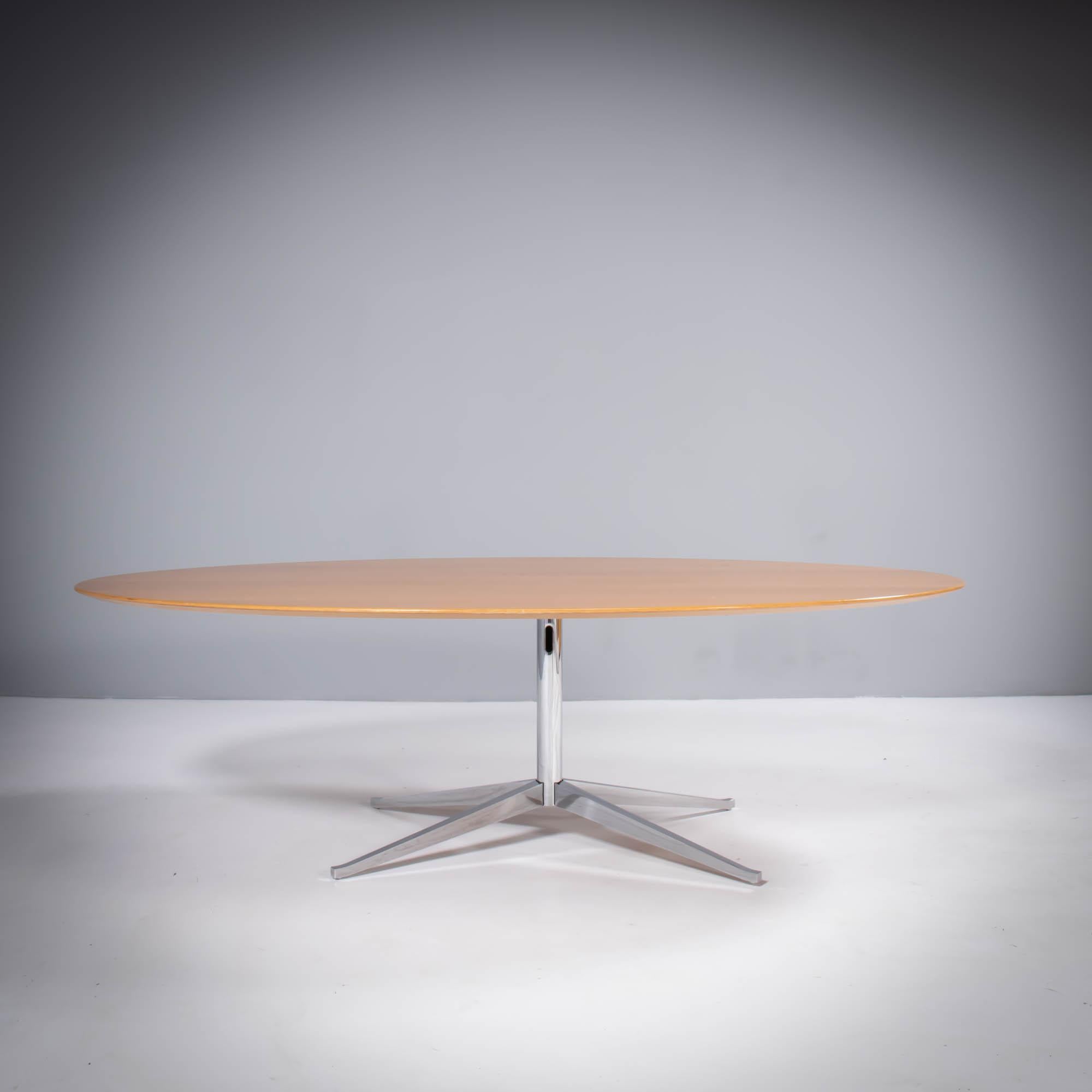 Florence Knoll for Knoll Oval Oak Dining Table or Desk 1