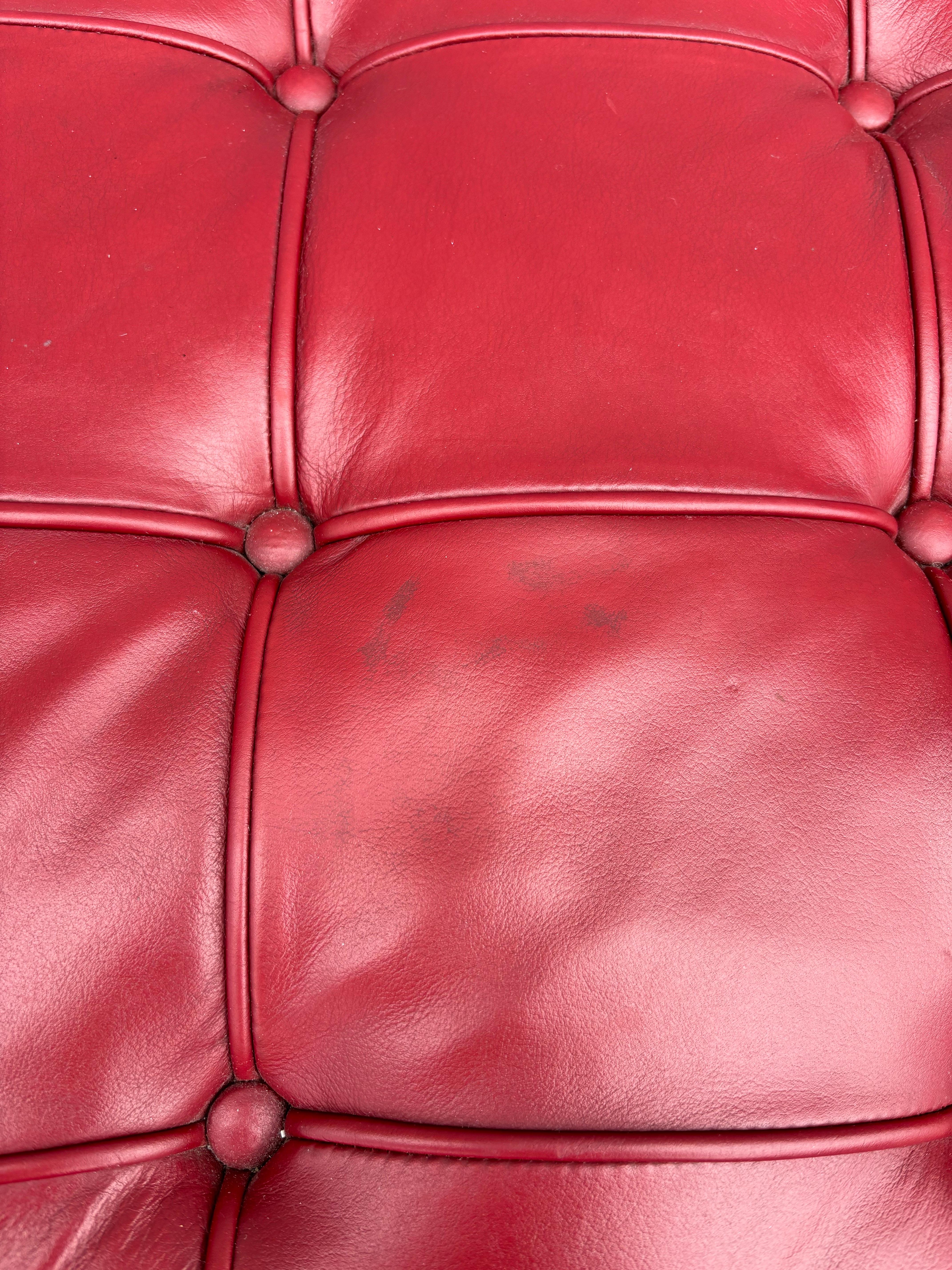 Florence Knoll para Knoll Banco de cuero Ox Blood, 2 Disponibles en venta 6