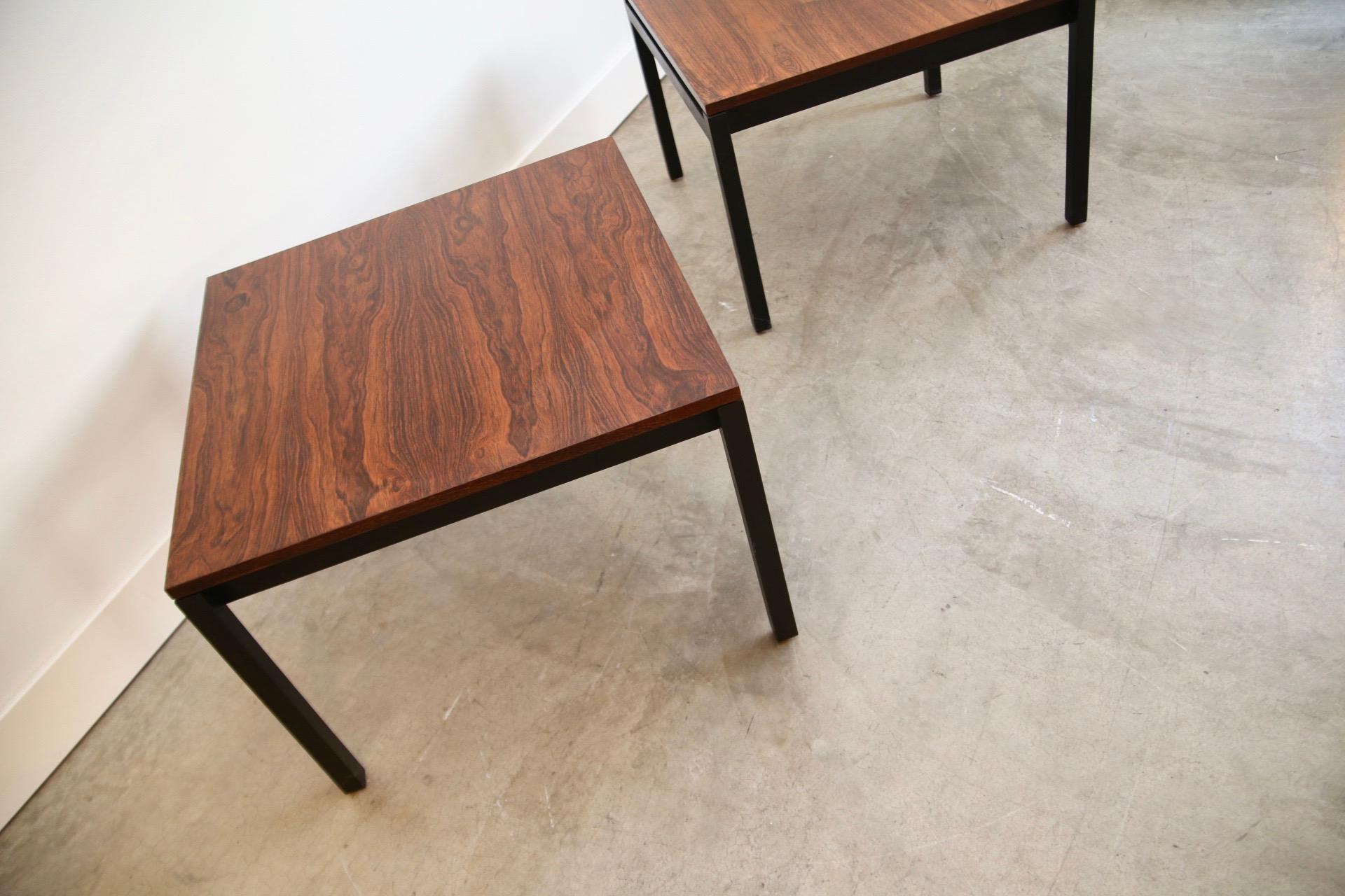 Mid-Century Modern Florence Knoll for Knoll Rosewood End Tables