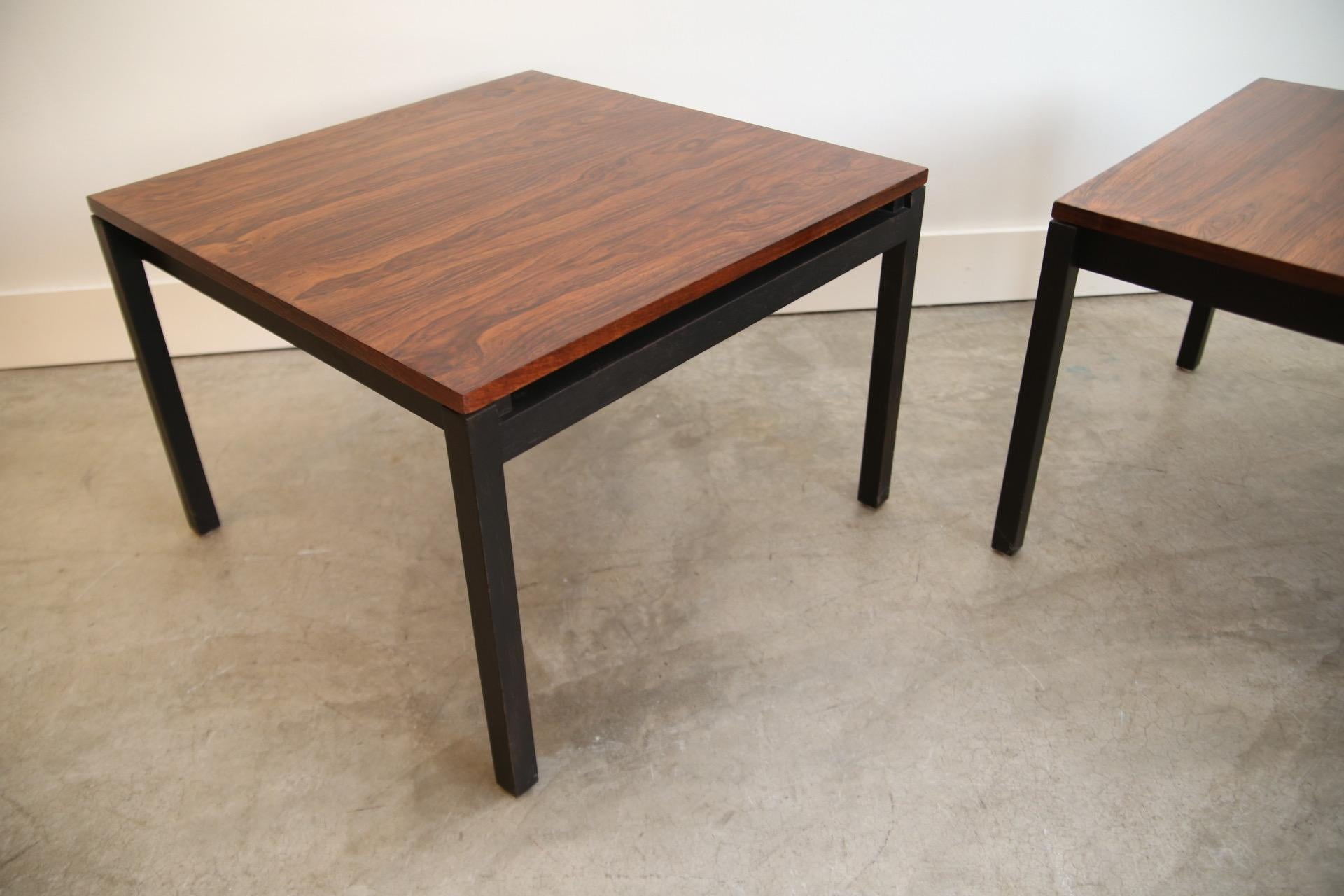 North American Florence Knoll for Knoll Rosewood End Tables