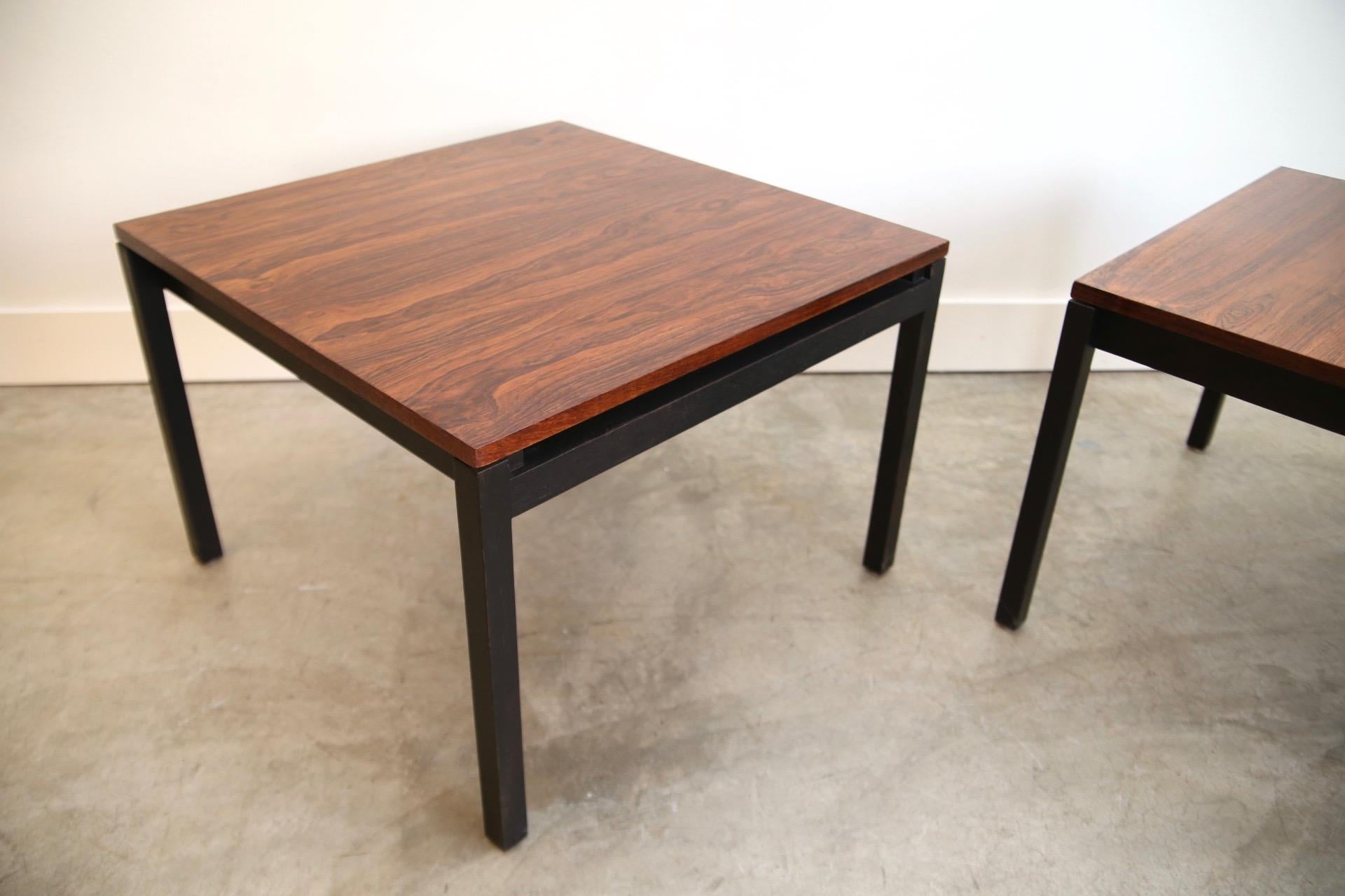 Mid-20th Century Florence Knoll for Knoll Rosewood End Tables