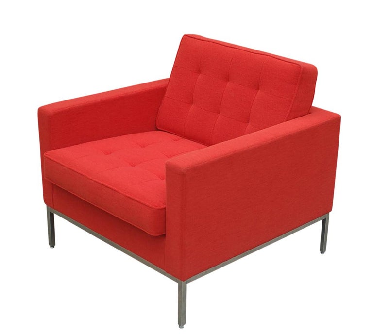 Florence Knoll for Knoll Sofa and Matching Lounge Chairs Living Room