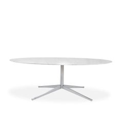 Florence Knoll for Knoll Studio Carrara Marble Oval Dining / Conference Table