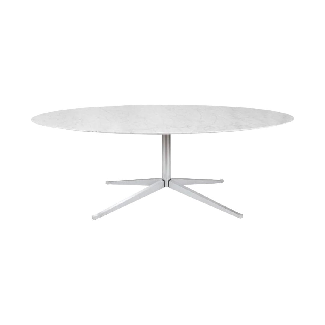 Florence Knoll for Knoll Studio Carrara Marble Oval Dining / Conference Table