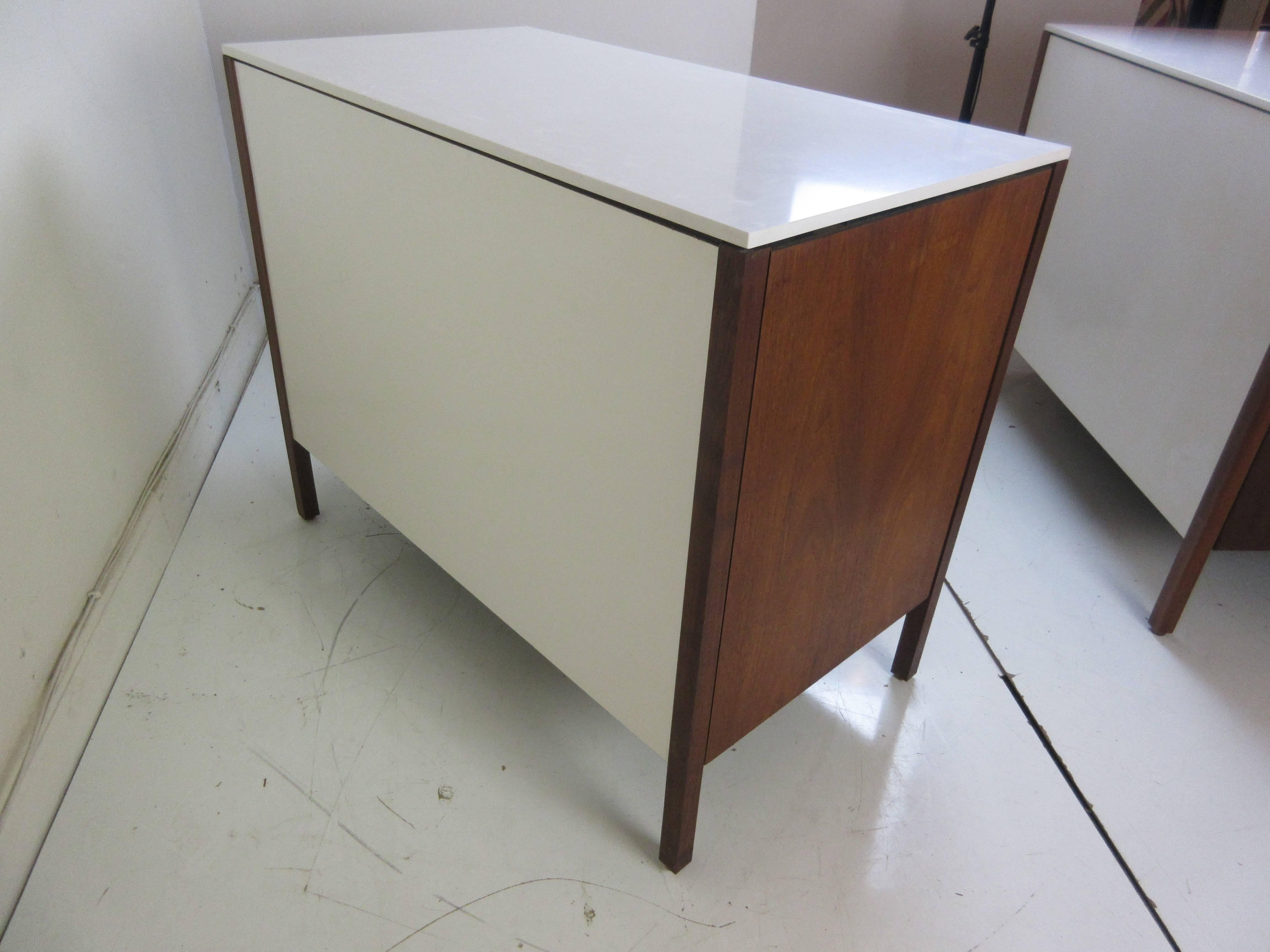American Florence Knoll for Knoll Three-Drawer Cabinet with Silestone Top