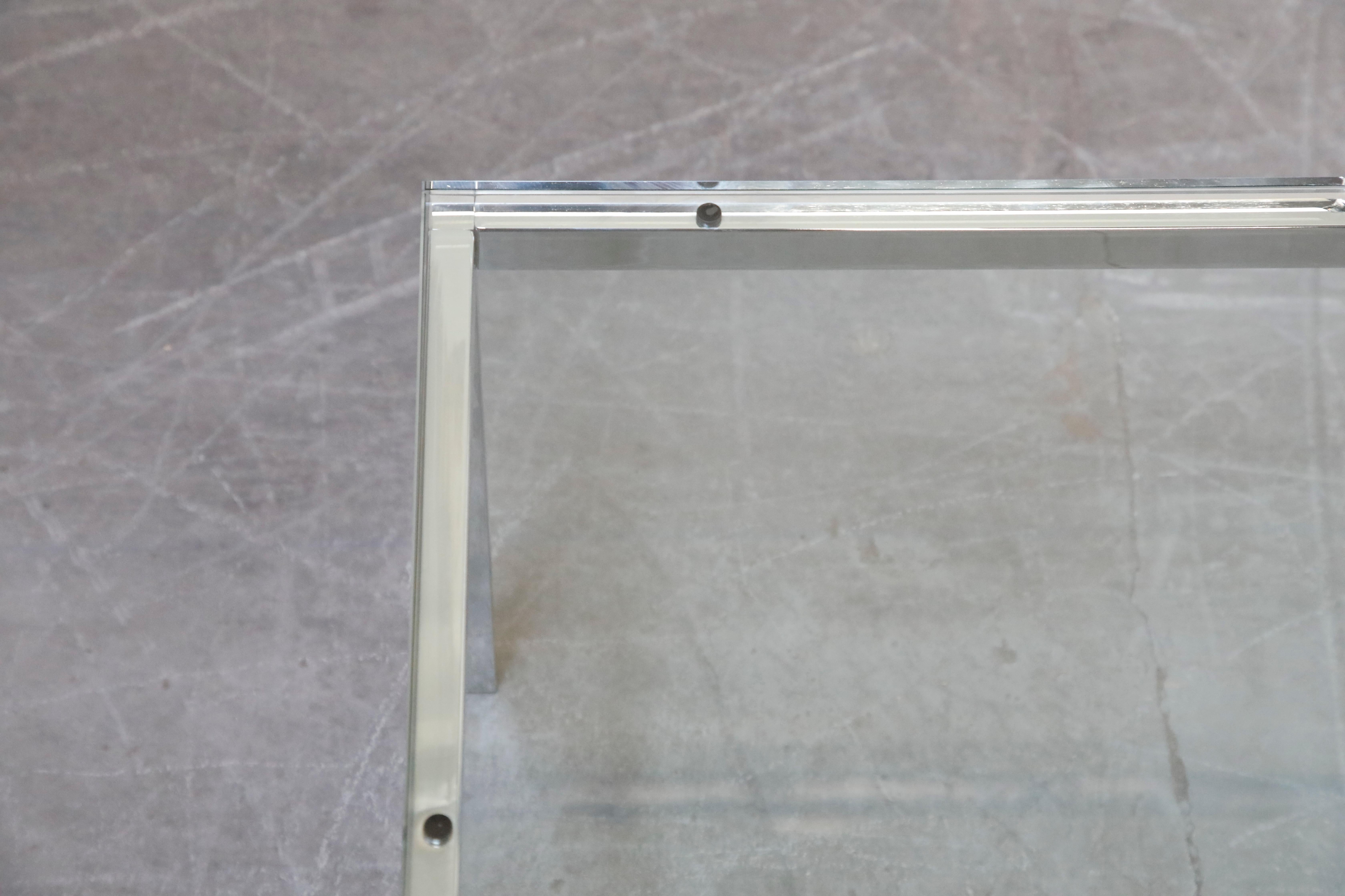 Florence Knoll Glass and Chrome Side Table for Knoll 5