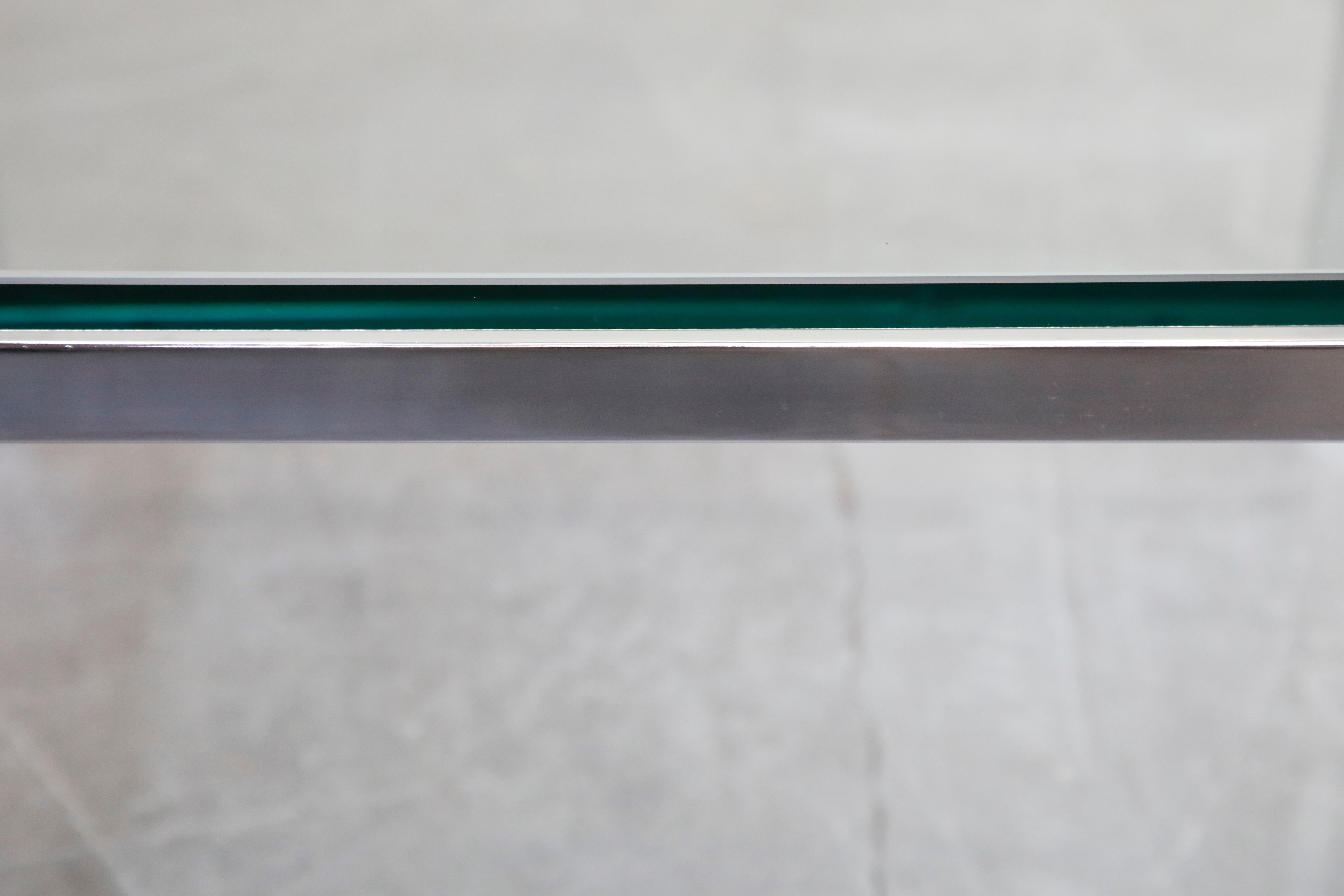 Florence Knoll Glass and Chrome Side Table for Knoll 7