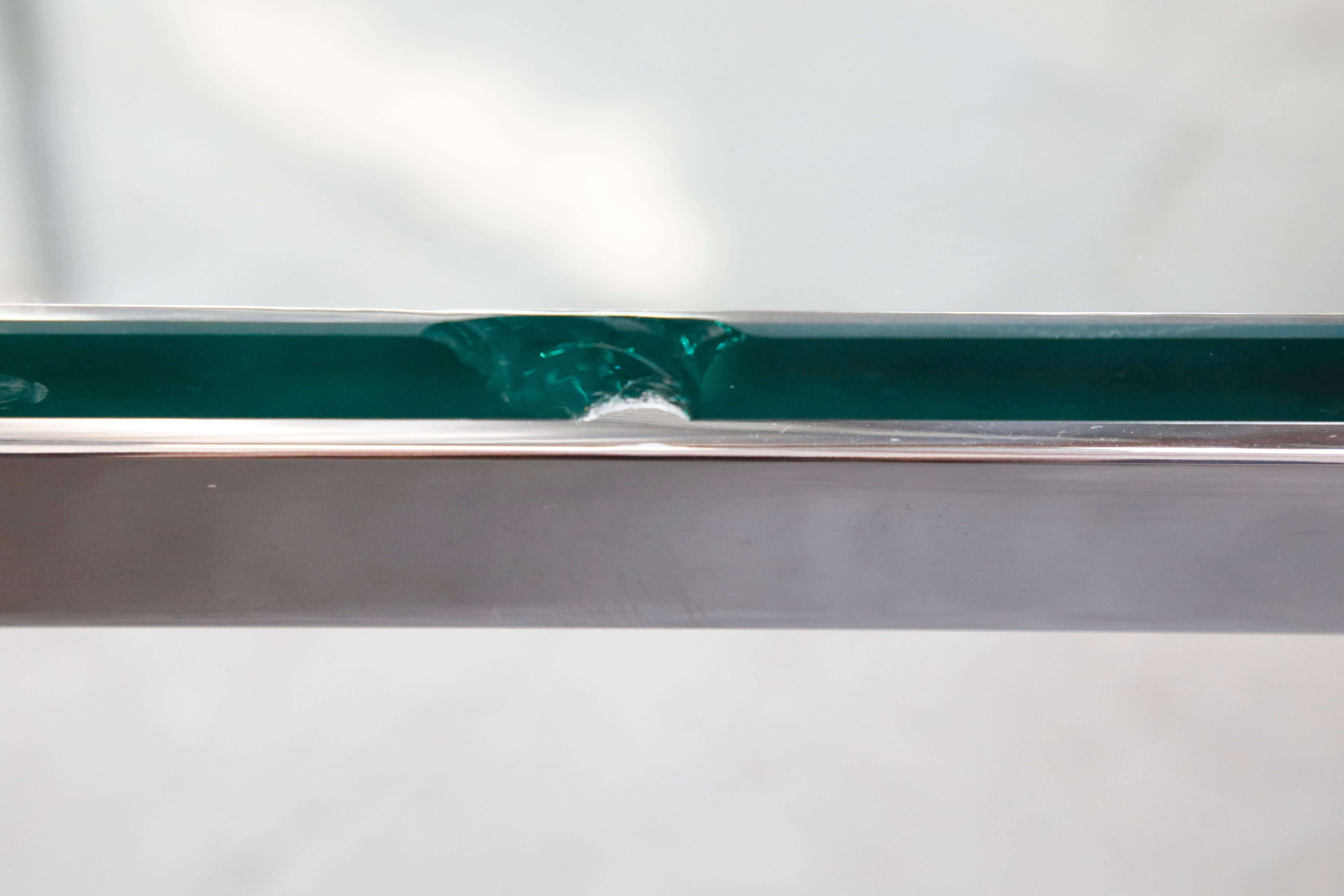 Florence Knoll Glass and Chrome Side Table for Knoll 10