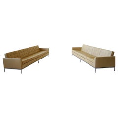 Florence Knoll International Sofá 4 plazas cuero