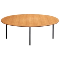 Florence Knoll for Knoll International Oval Dining Table in Teak and Metal