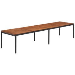 Florence Knoll Large T-Angle Bench in Teak