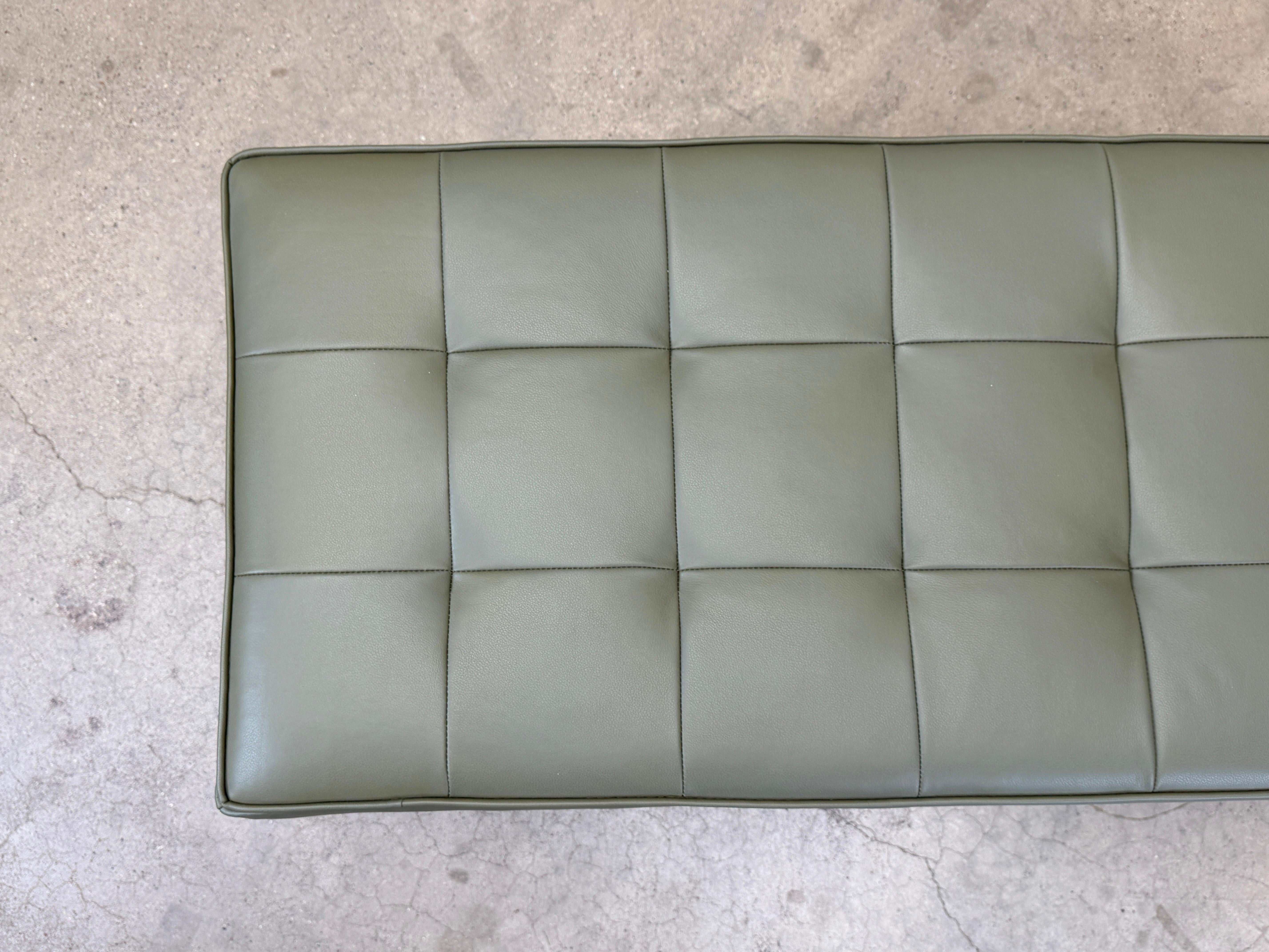 Panchina in pelle Florence Knoll in vendita 6
