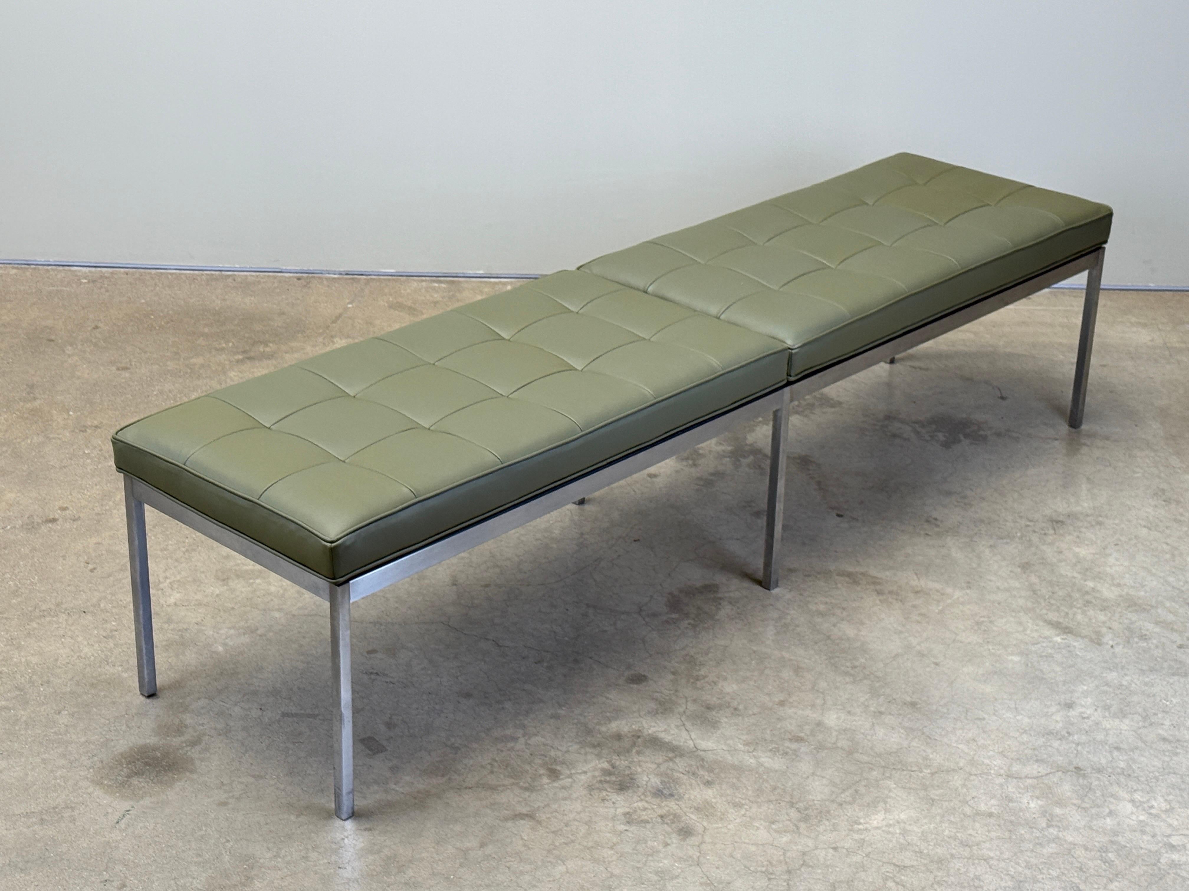 Panchina in pelle Florence Knoll in vendita 10