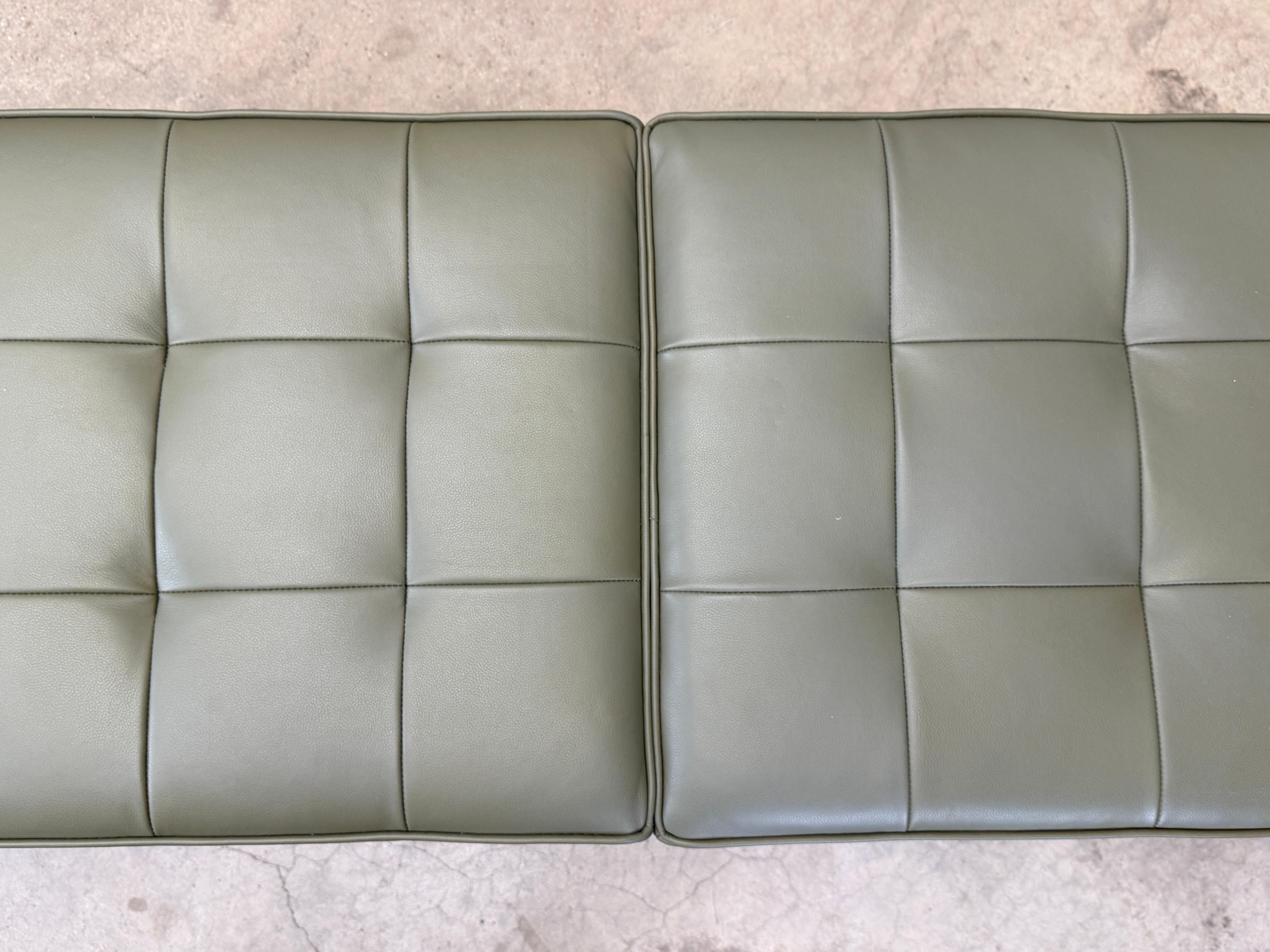 Panchina in pelle Florence Knoll in vendita 12