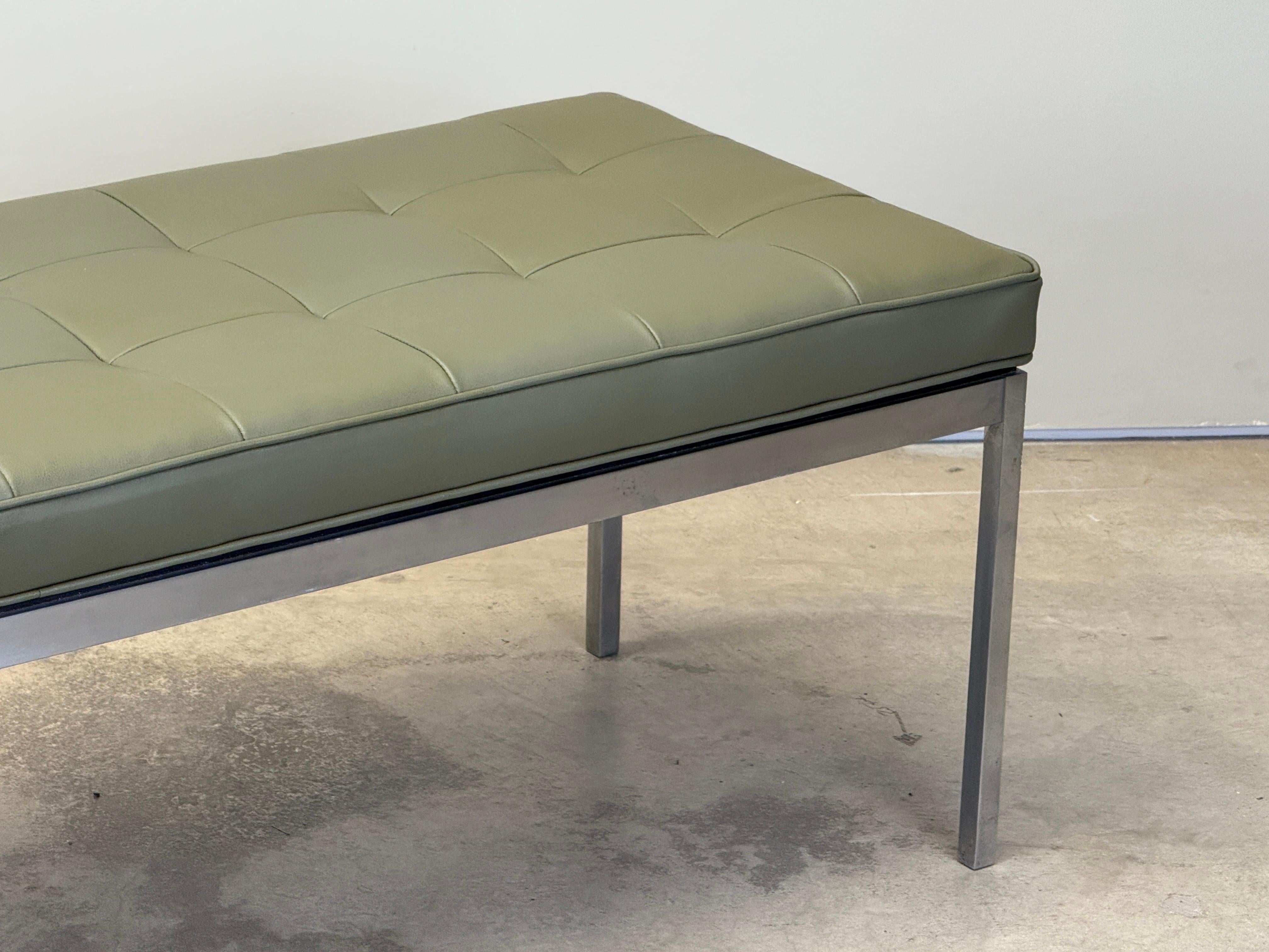 Panchina in pelle Florence Knoll in vendita 4