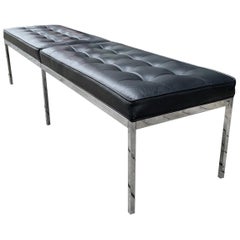 Florence Knoll Leather Bench